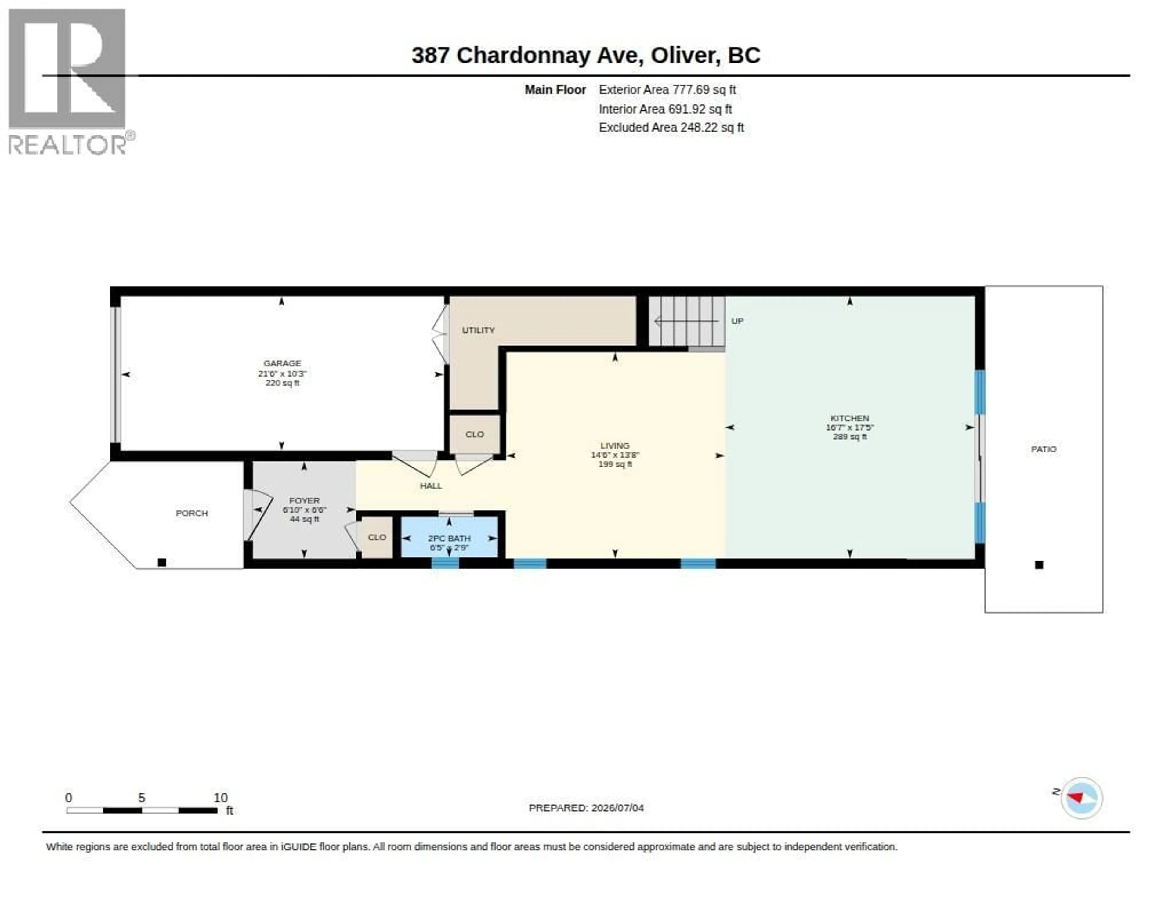 Floor plan for 387 CHARDONNAY AVENUE, Oliver British Columbia V0H1T4