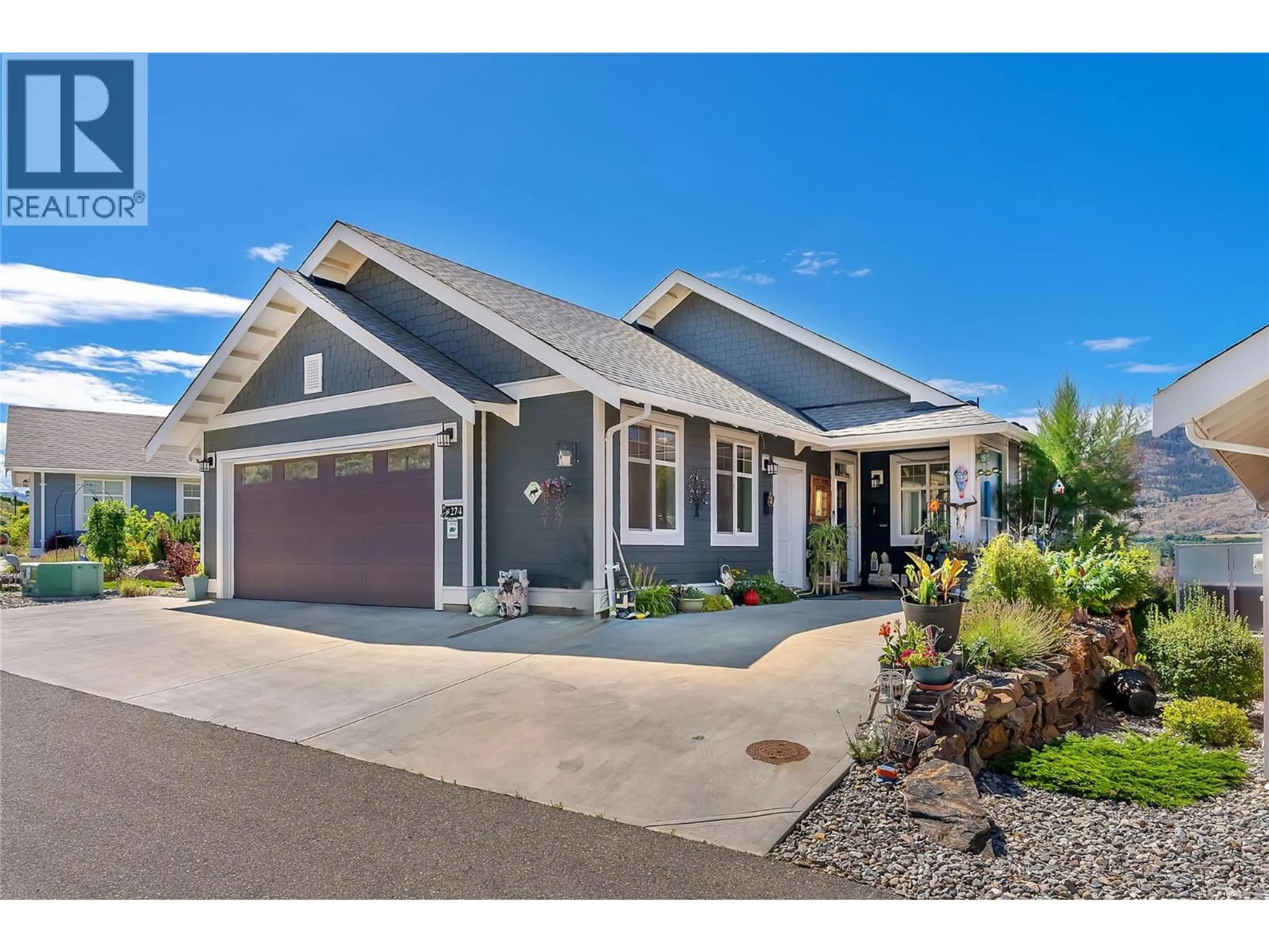 Home with vinyl exterior material, street for 274 - 2450 RADIO TOWER ROAD, Oliver British Columbia V0H1T1