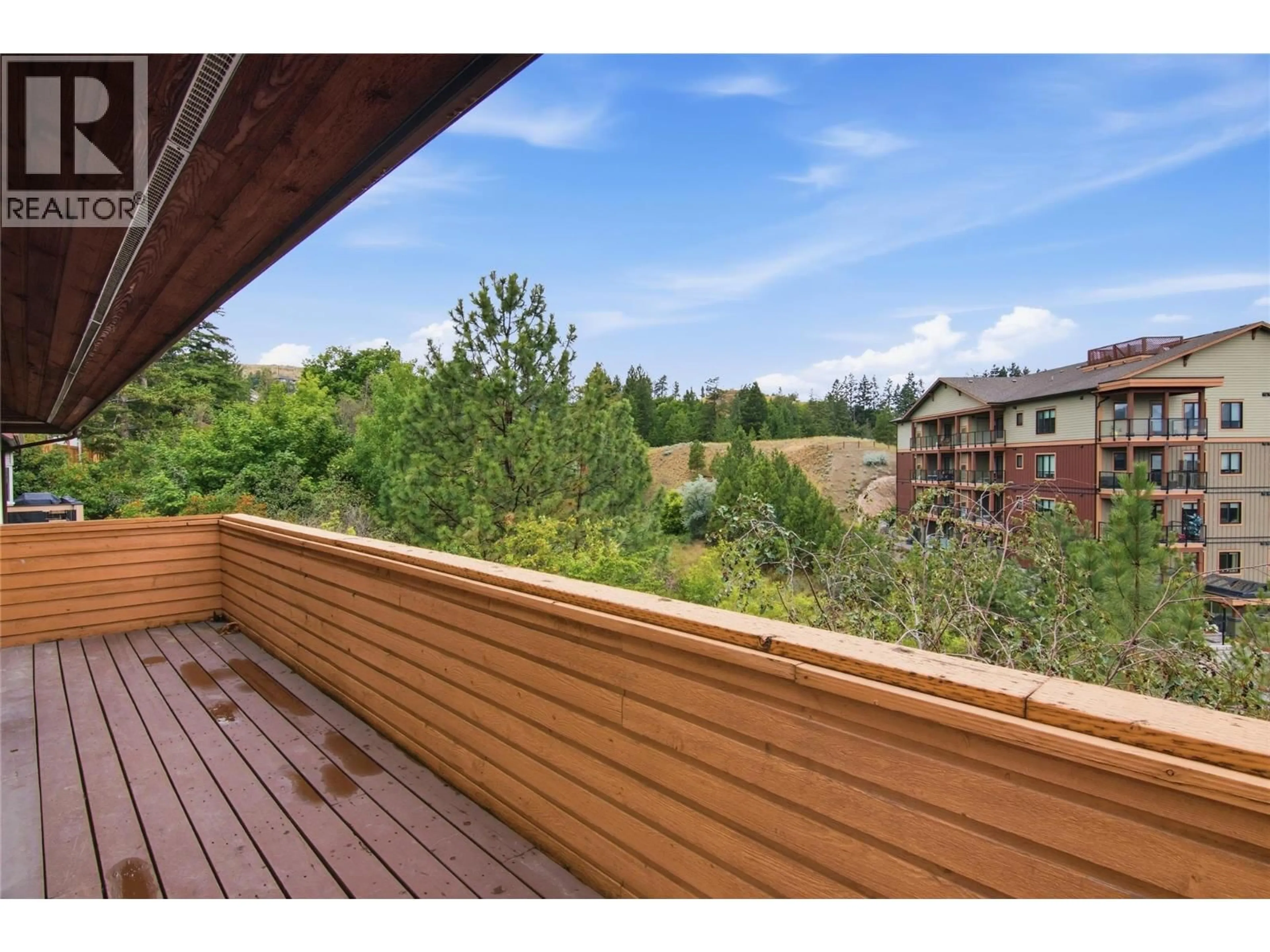 Balcony in the apartment, forest/trees view for 324 WHITESHIELD CRESCENT, Kamloops British Columbia V2E1G1