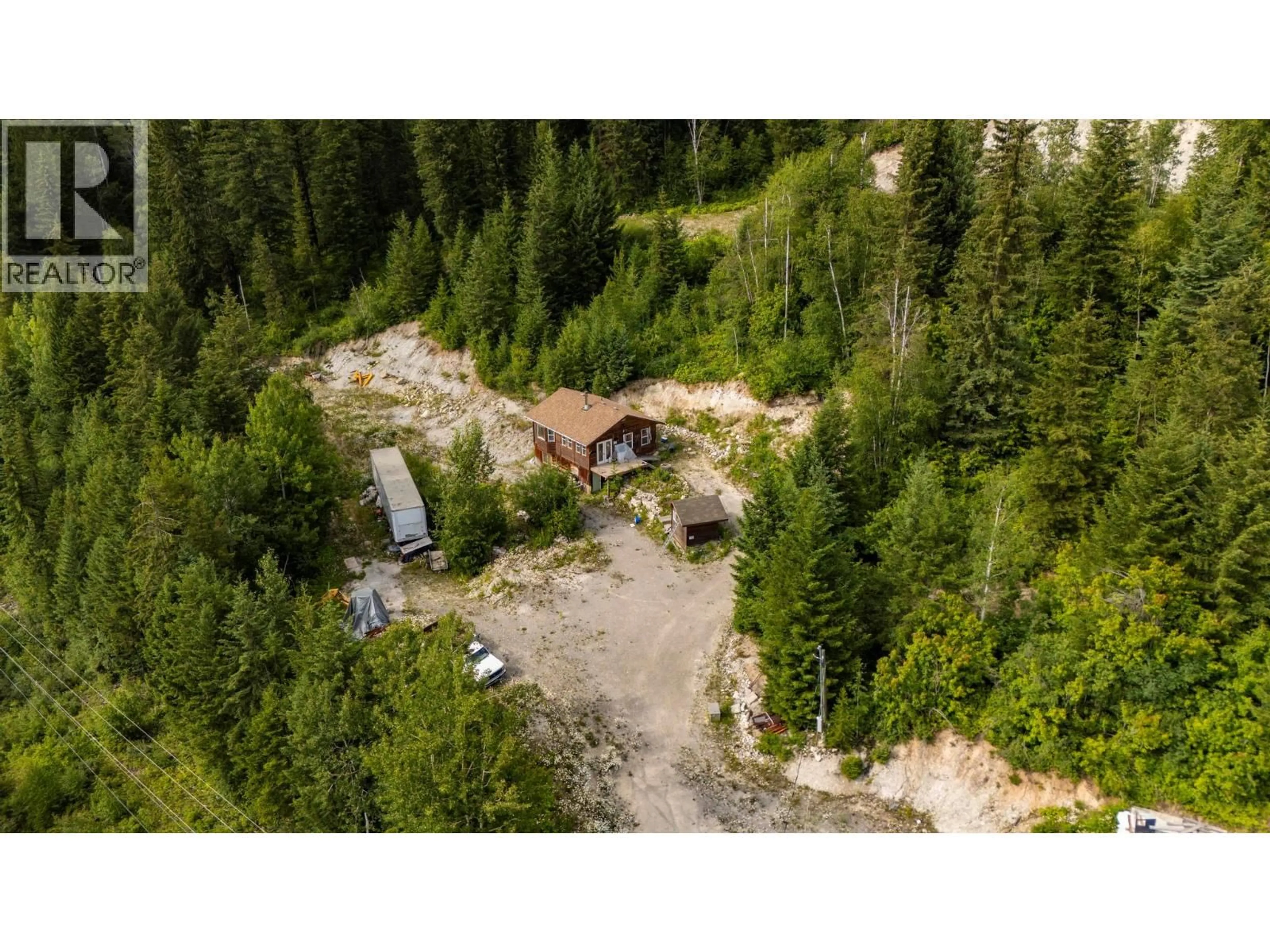 A pic from outside/outdoor area/front of a property/back of a property/a pic from drone, unknown for 1664 TRANS CANADA N HIGHWAY, Golden British Columbia V0A1H0