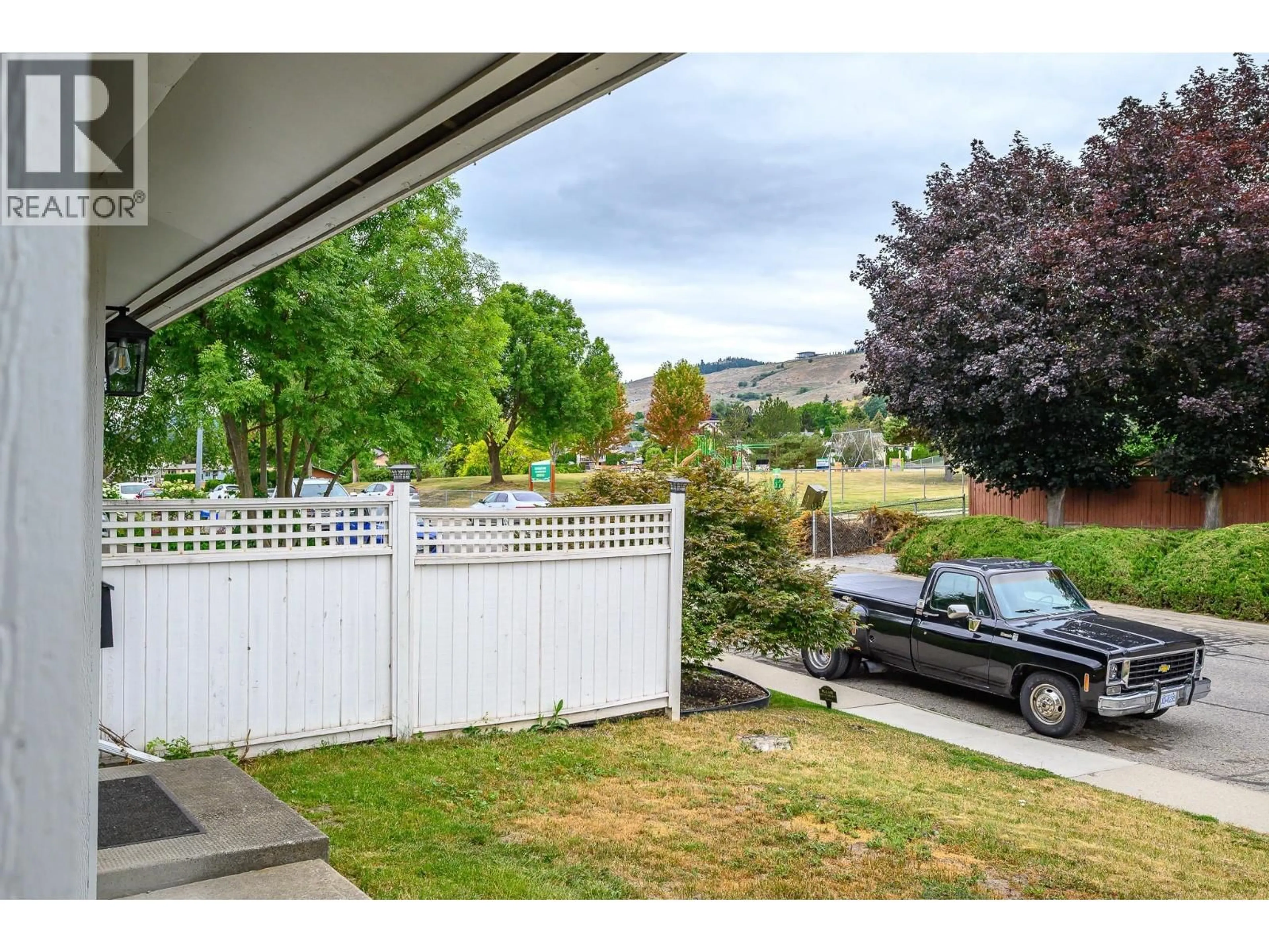 A pic from outside/outdoor area/front of a property/back of a property/a pic from drone, mountain view for 5008 HERITAGE DRIVE, Vernon British Columbia V1T7V4
