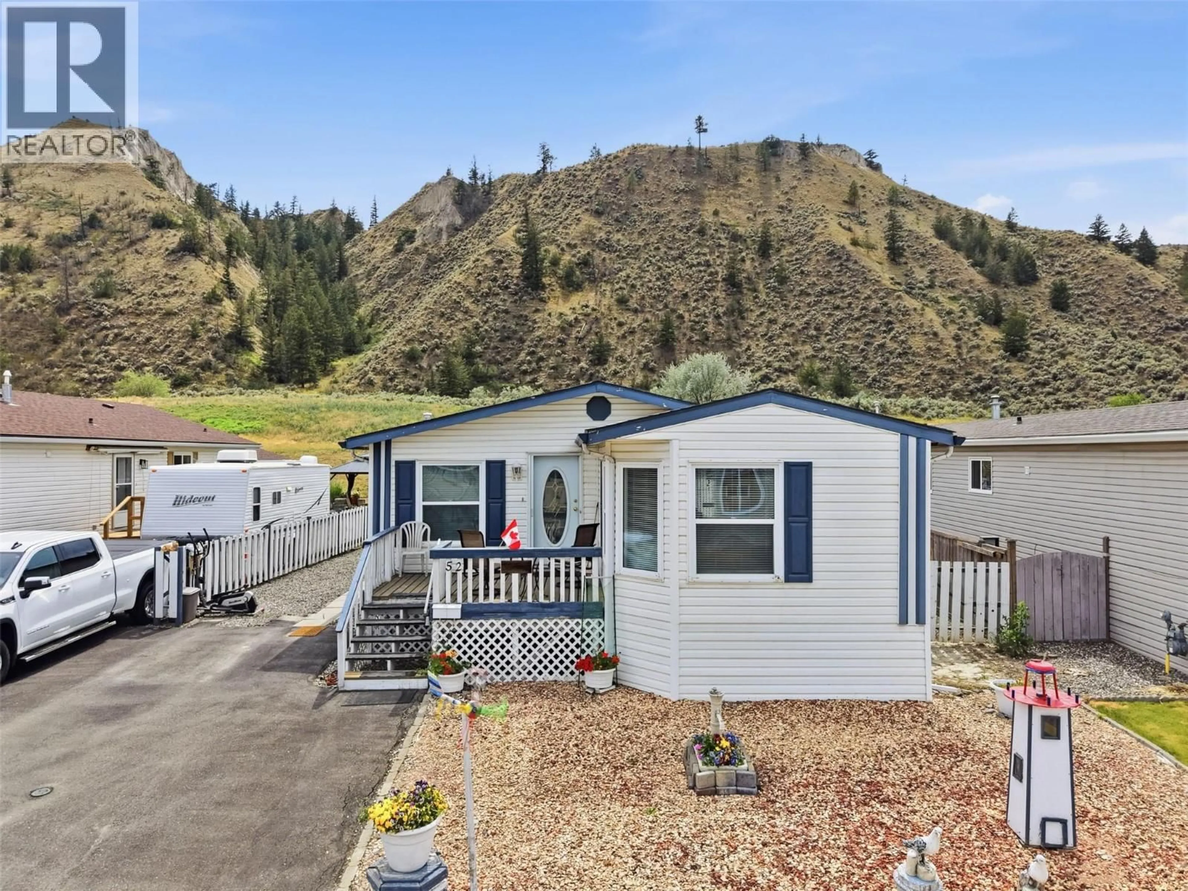 Home with vinyl exterior material, mountain view for 52 - 7545 DALLAS DRIVE, Kamloops British Columbia V2C6X8