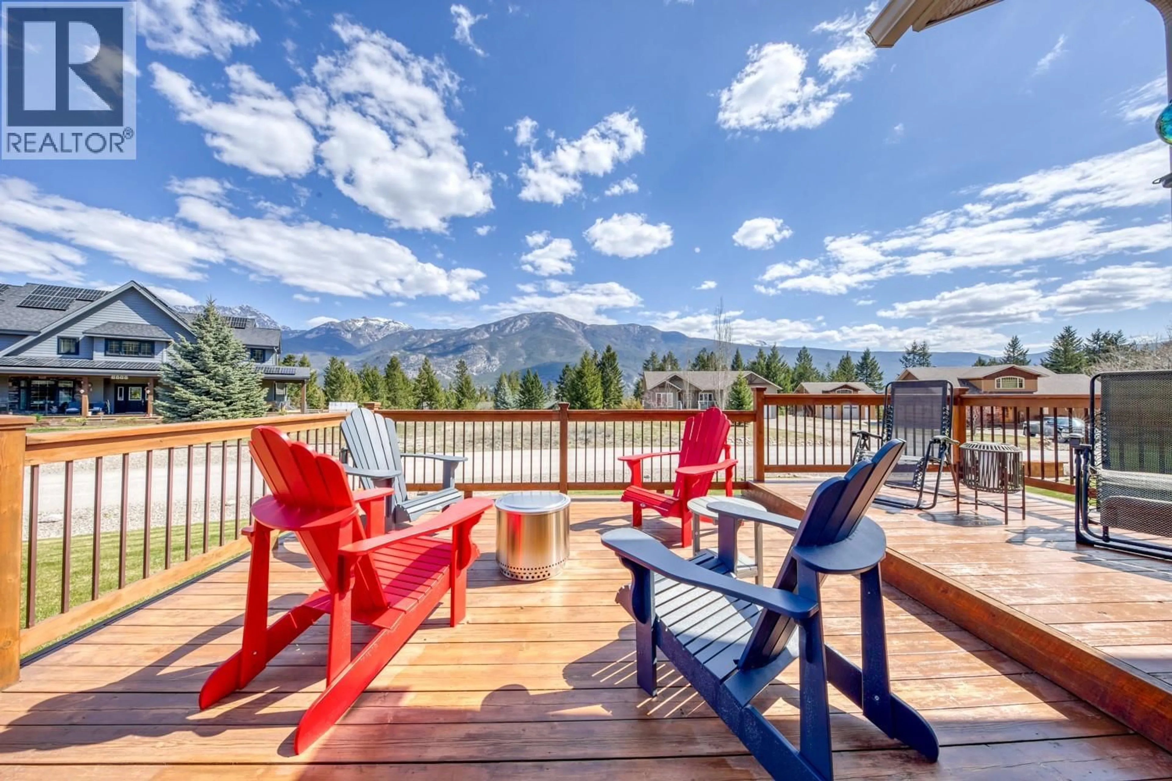 Patio, mountain view for 4453 CEDAR BAY, Fairmont Hot Springs British Columbia V0B1L2