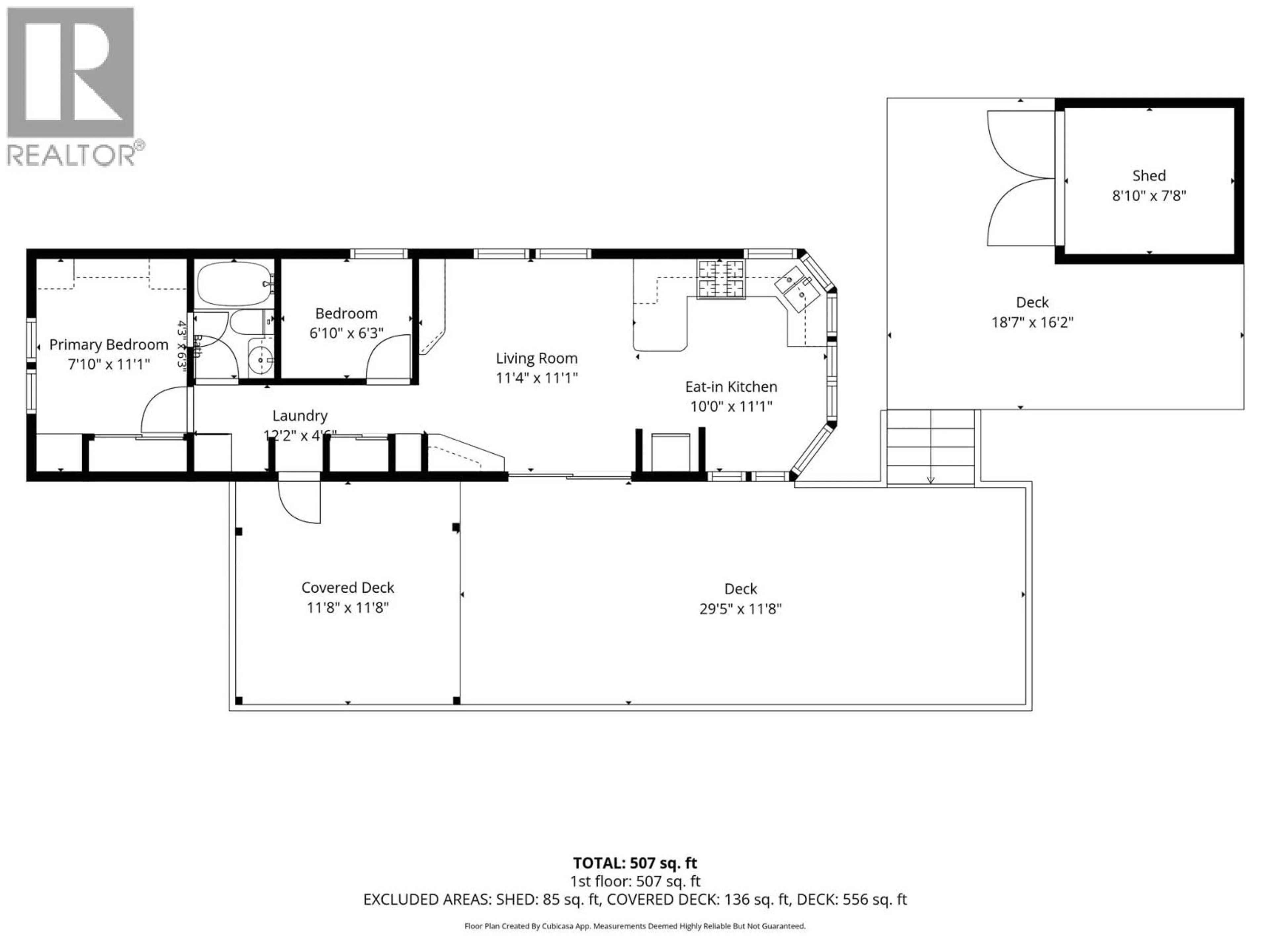 Floor plan for 43 - 1249 BERNIE ROAD, Sicamous British Columbia V0E2K0