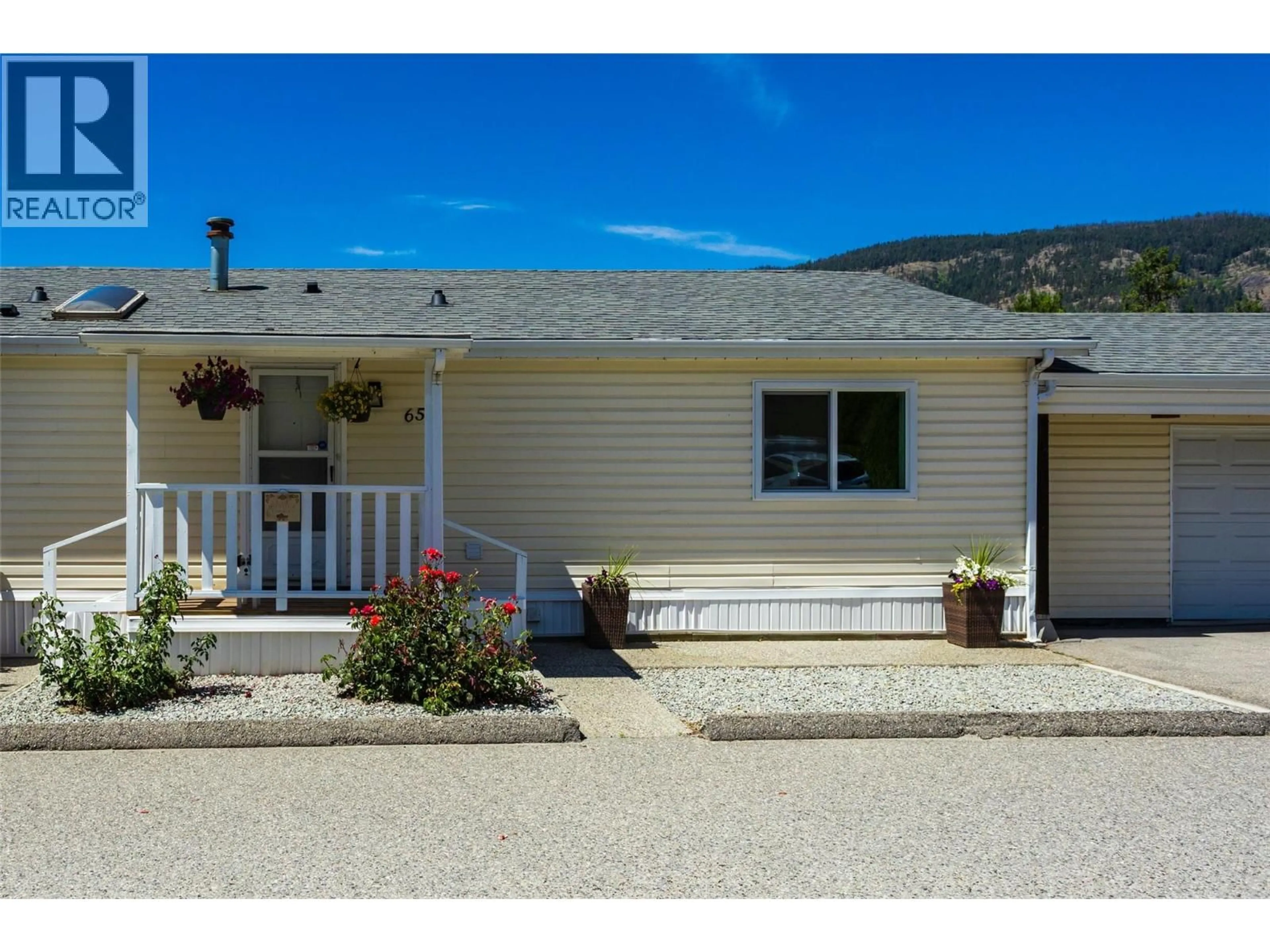 Home with vinyl exterior material, street for 65 - 3225 SHANNON LAKE ROAD, West Kelowna British Columbia V4T2E2