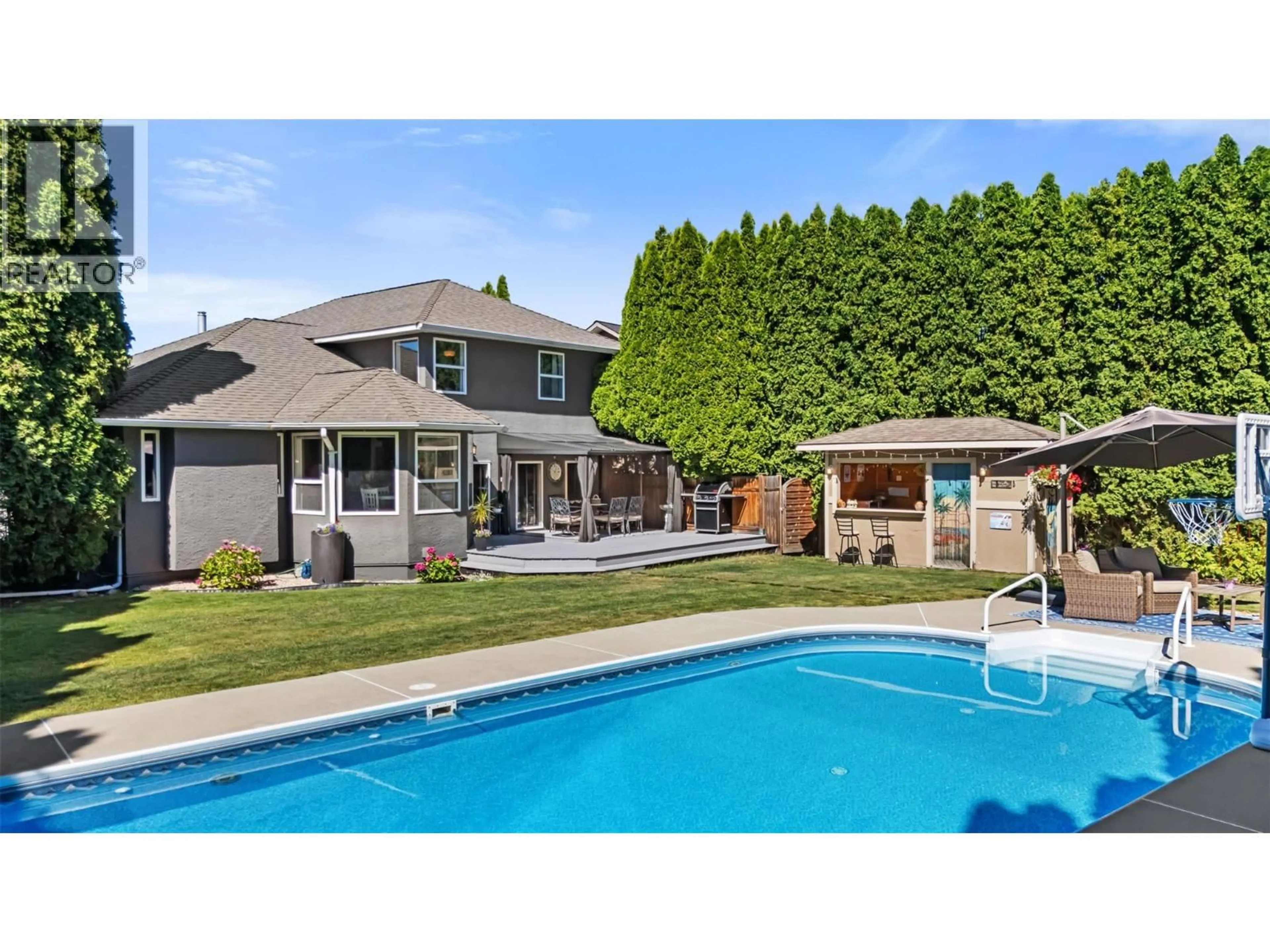 A pic from outside/outdoor area/front of a property/back of a property/a pic from drone, street for 148 STEVENS COURT, Penticton British Columbia V2A8A2