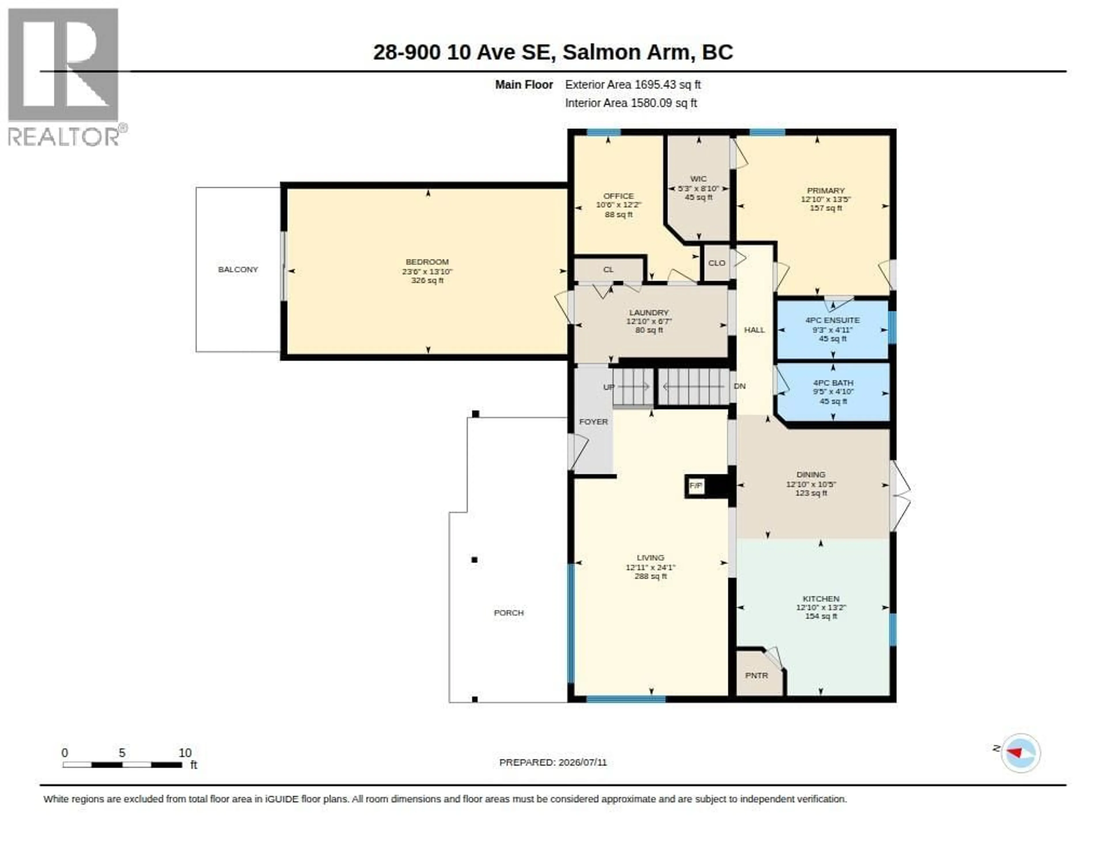 Floor plan for 28 - 900 10 AVENUE SOUTHEAST, Salmon Arm British Columbia V1E2W6