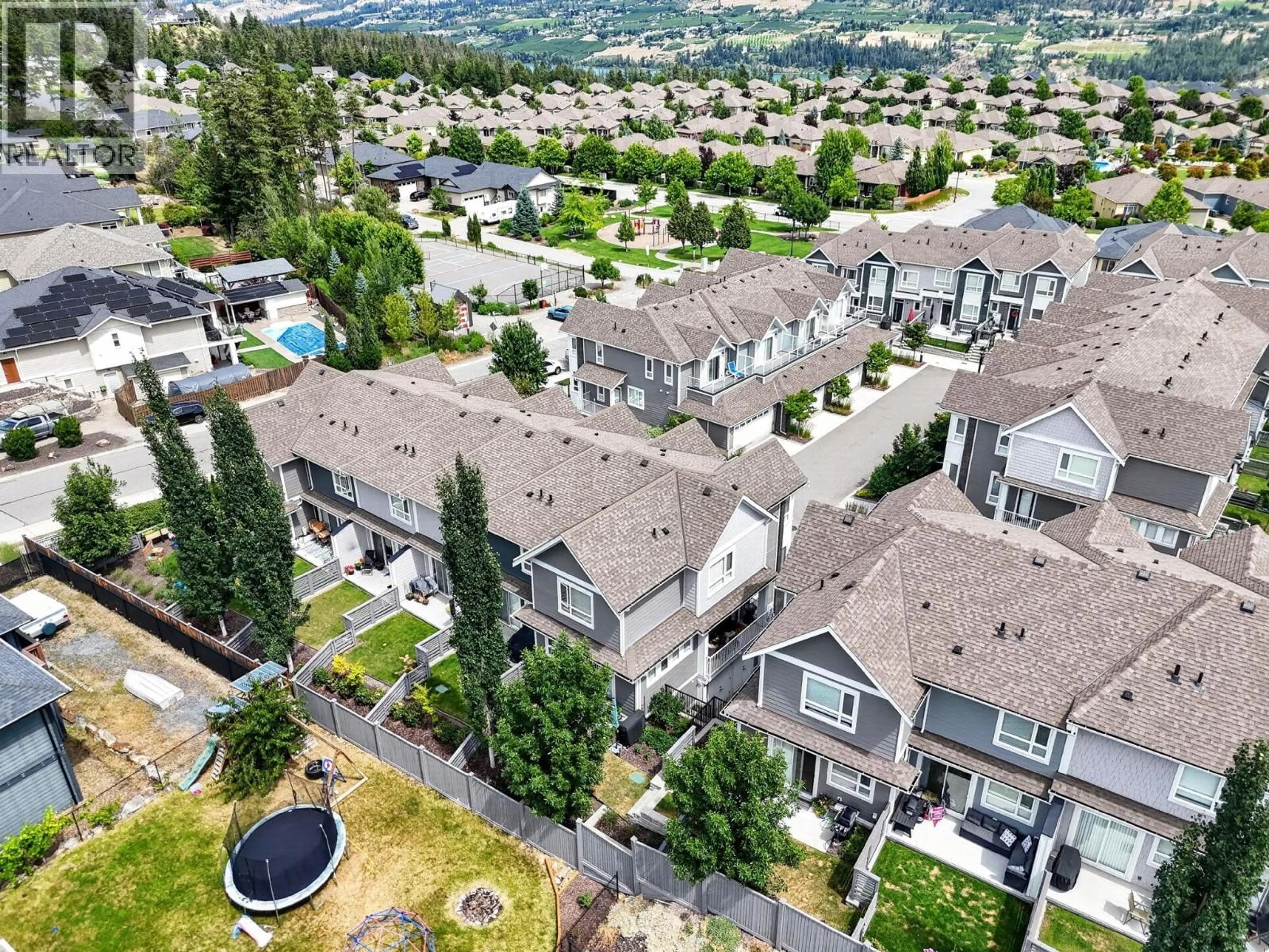 A pic from outside/outdoor area/front of a property/back of a property/a pic from drone, mountain view for 6 - 13098 SHORELINE WAY, Lake Country British Columbia V4V0A8