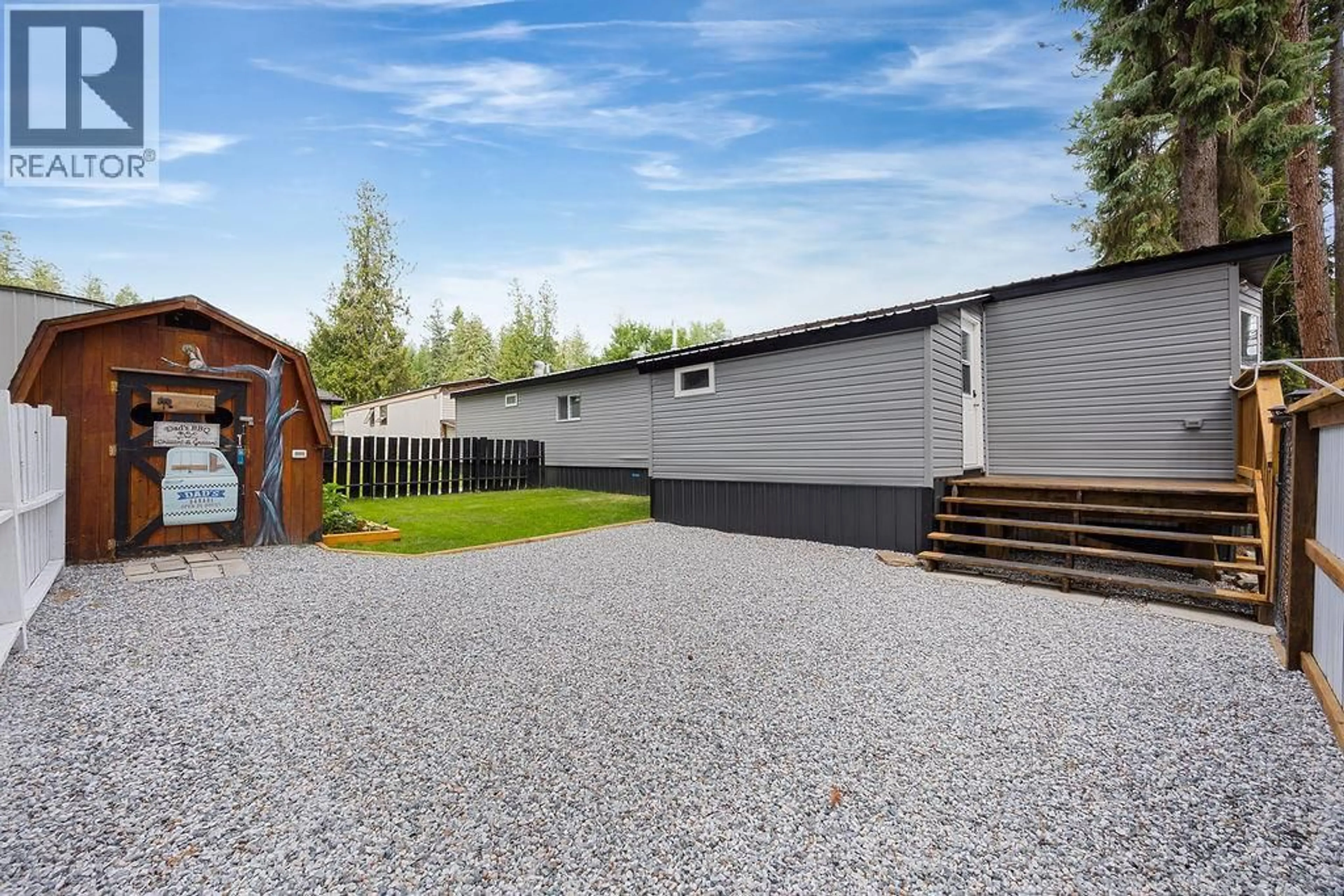 A pic from outside/outdoor area/front of a property/back of a property/a pic from drone, street for 3 - 6588 97A HIGHWAY, Enderby British Columbia V4Y4G8