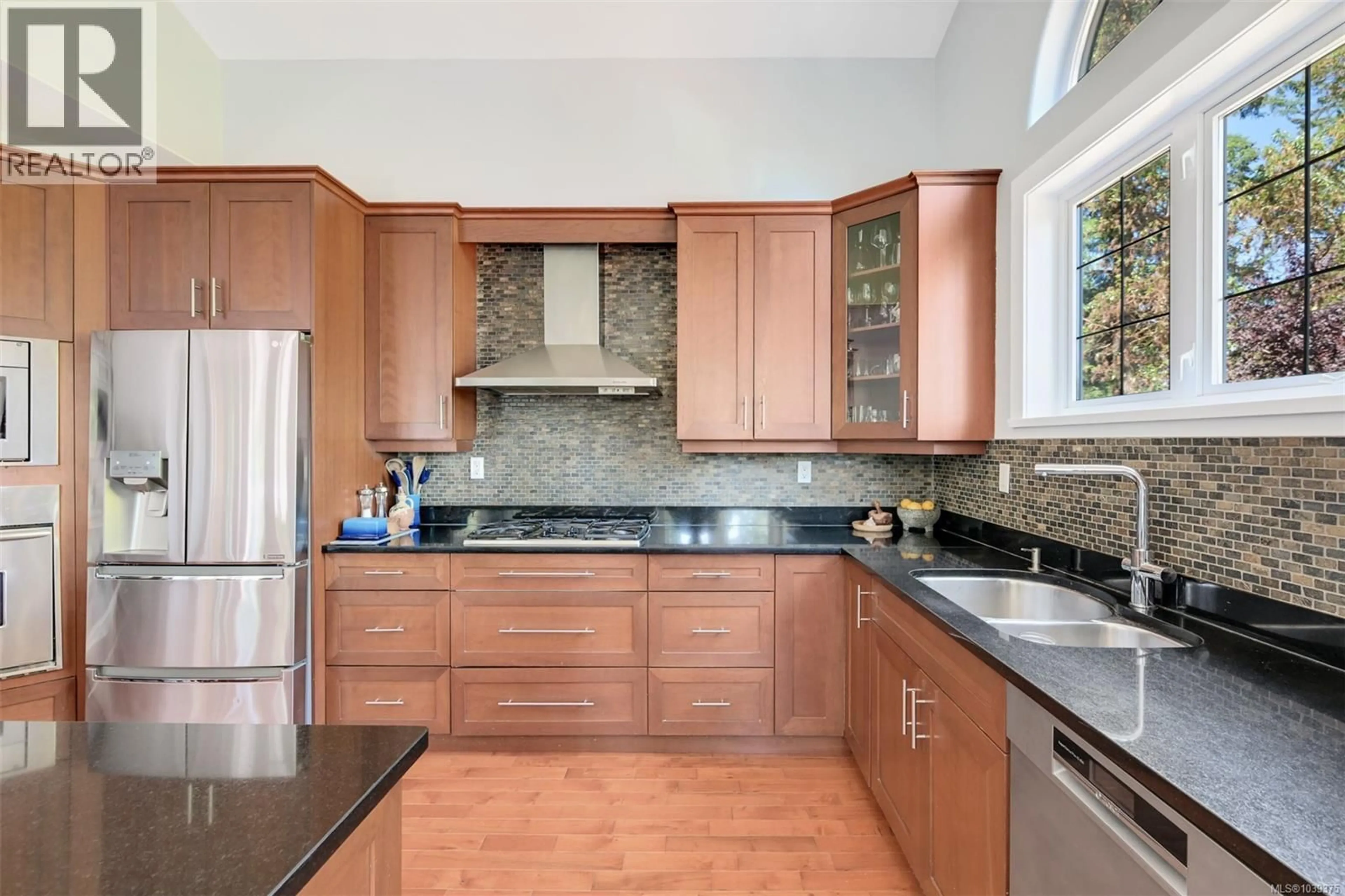 Contemporary kitchen, ceramic/tile floor for 6799 JEDORA DRIVE, Central Saanich British Columbia V8M1A6