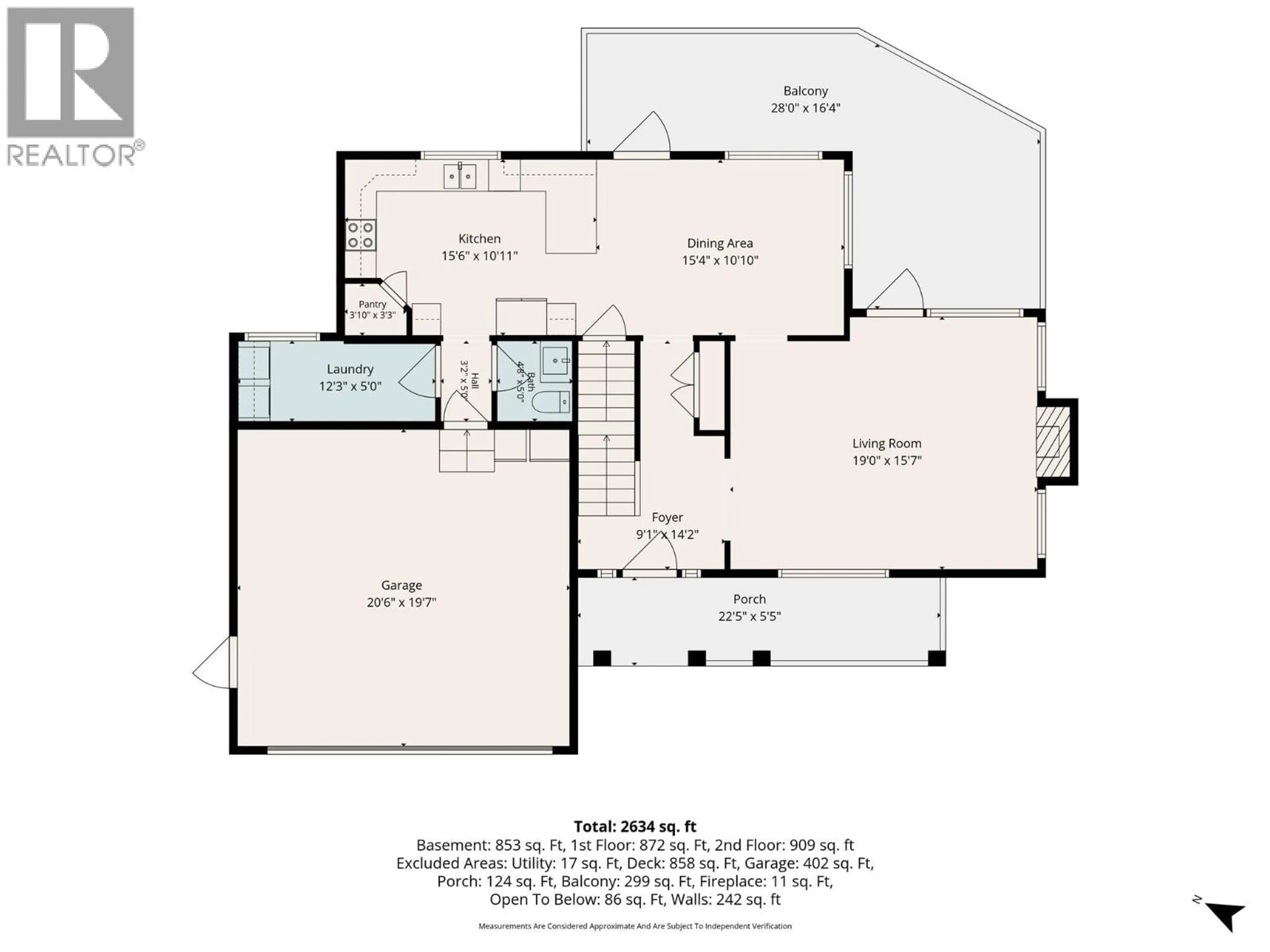 Floor plan for 1124 PEAK POINT DRIVE, West Kelowna British Columbia V1Z4A9