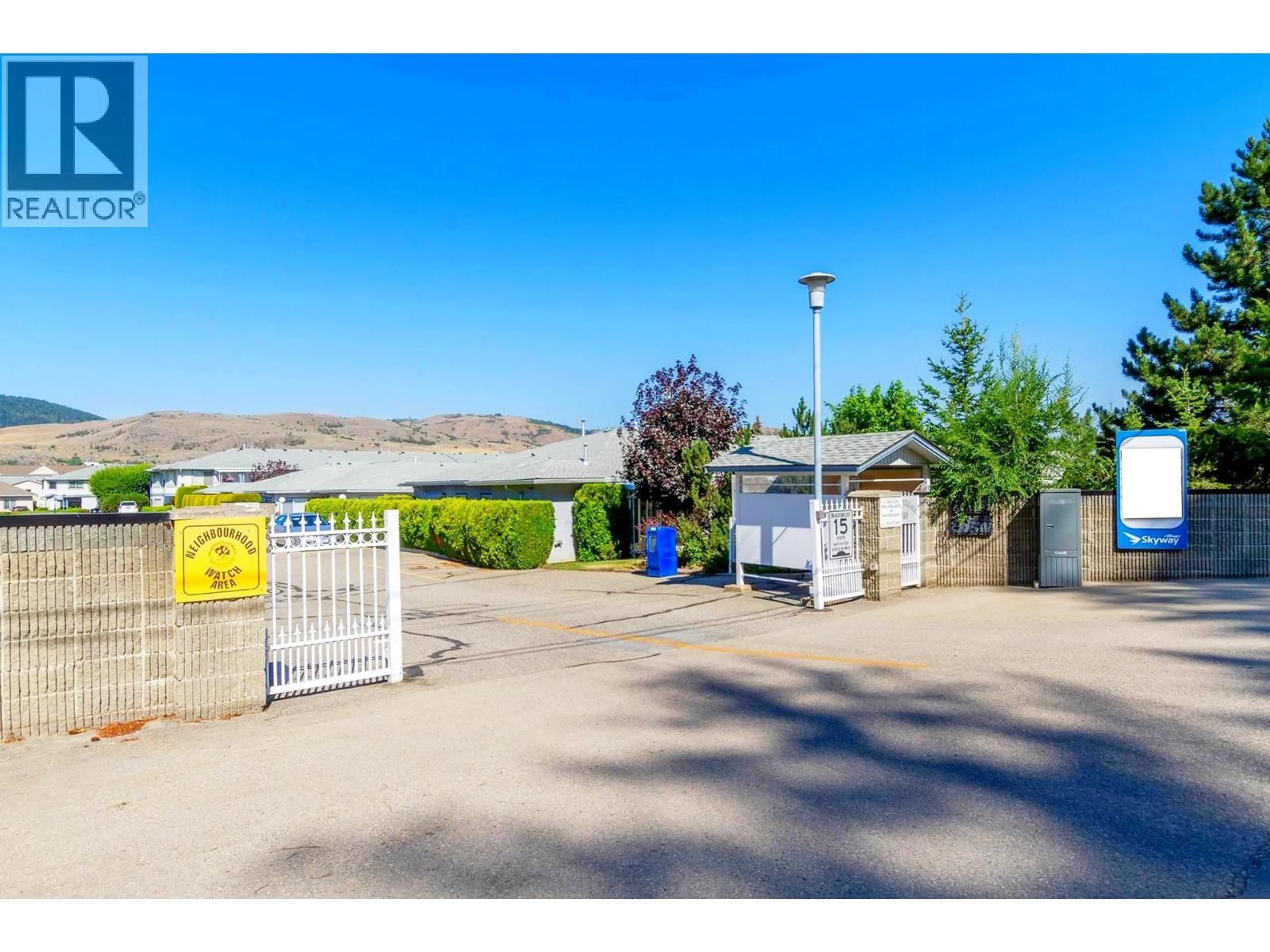A pic from outside/outdoor area/front of a property/back of a property/a pic from drone, water/lake/river/ocean view for 57 - 4740 20 STREET, Vernon British Columbia V1T9N7