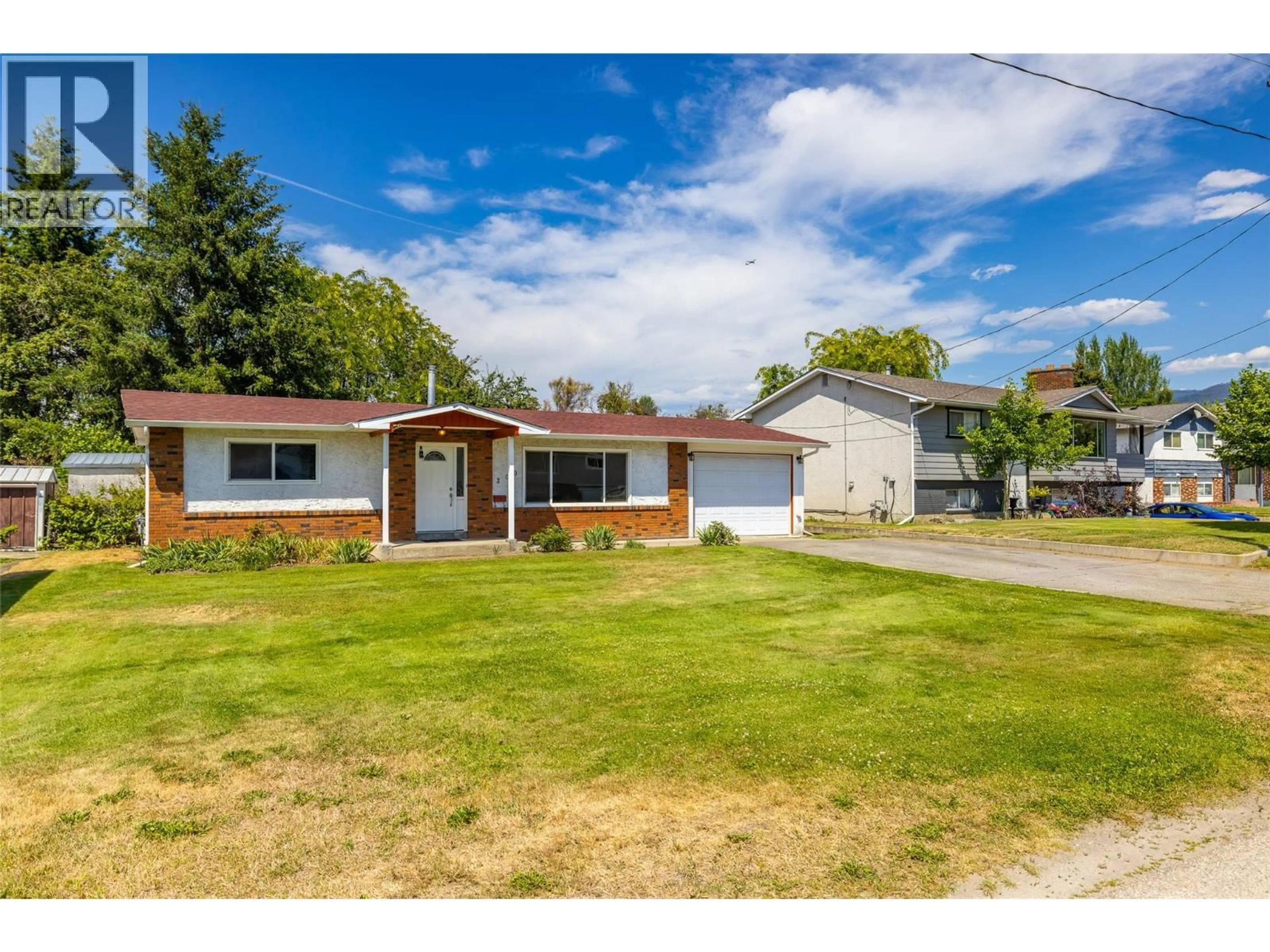 A pic from outside/outdoor area/front of a property/back of a property/a pic from drone, street for 300 PATTERSON ROAD, Kelowna British Columbia V1X2L2