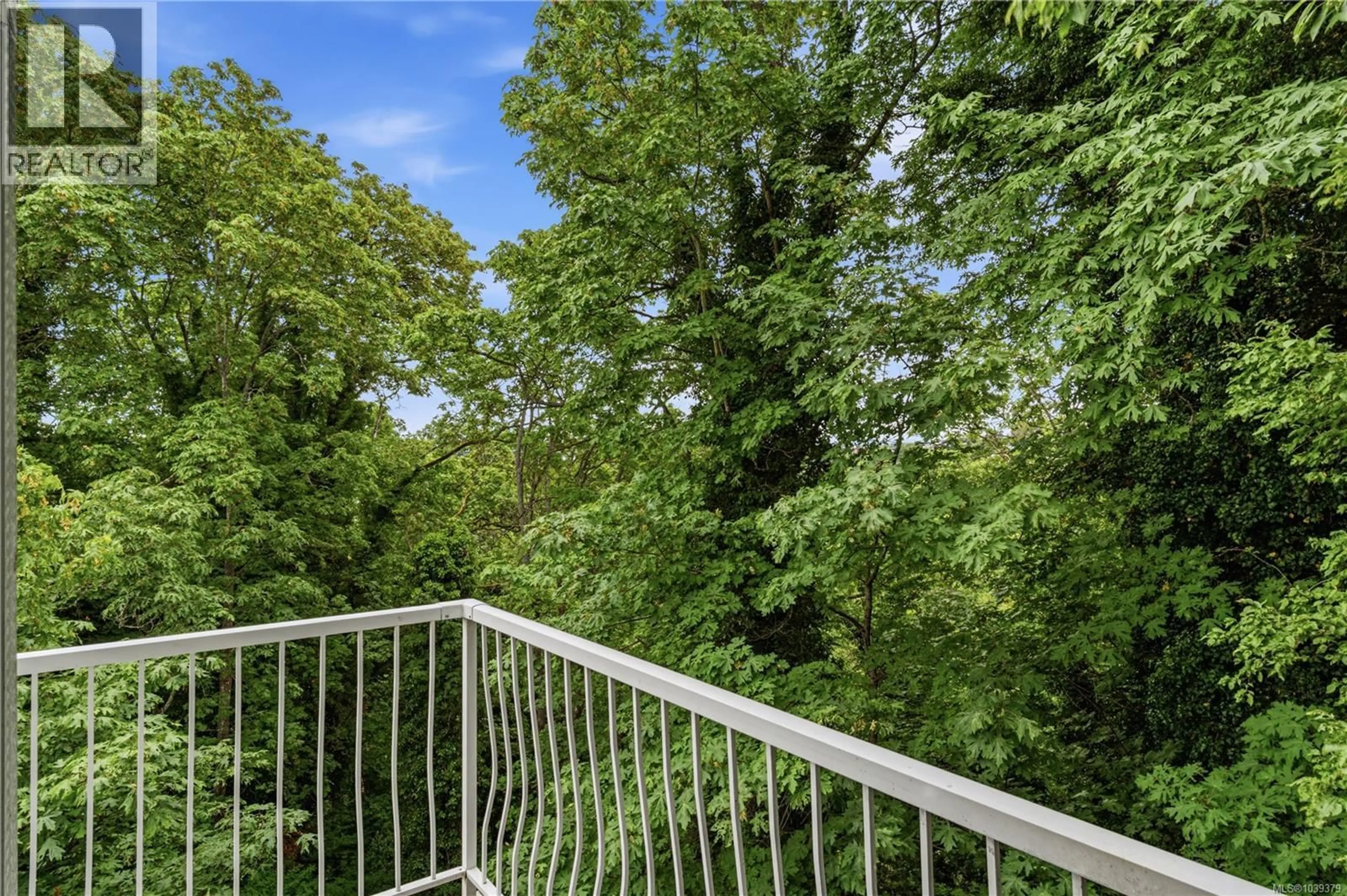 Balcony in the apartment, forest/trees view for 205 - 311 MT. BENSON STREET, Nanaimo British Columbia V9S1B7