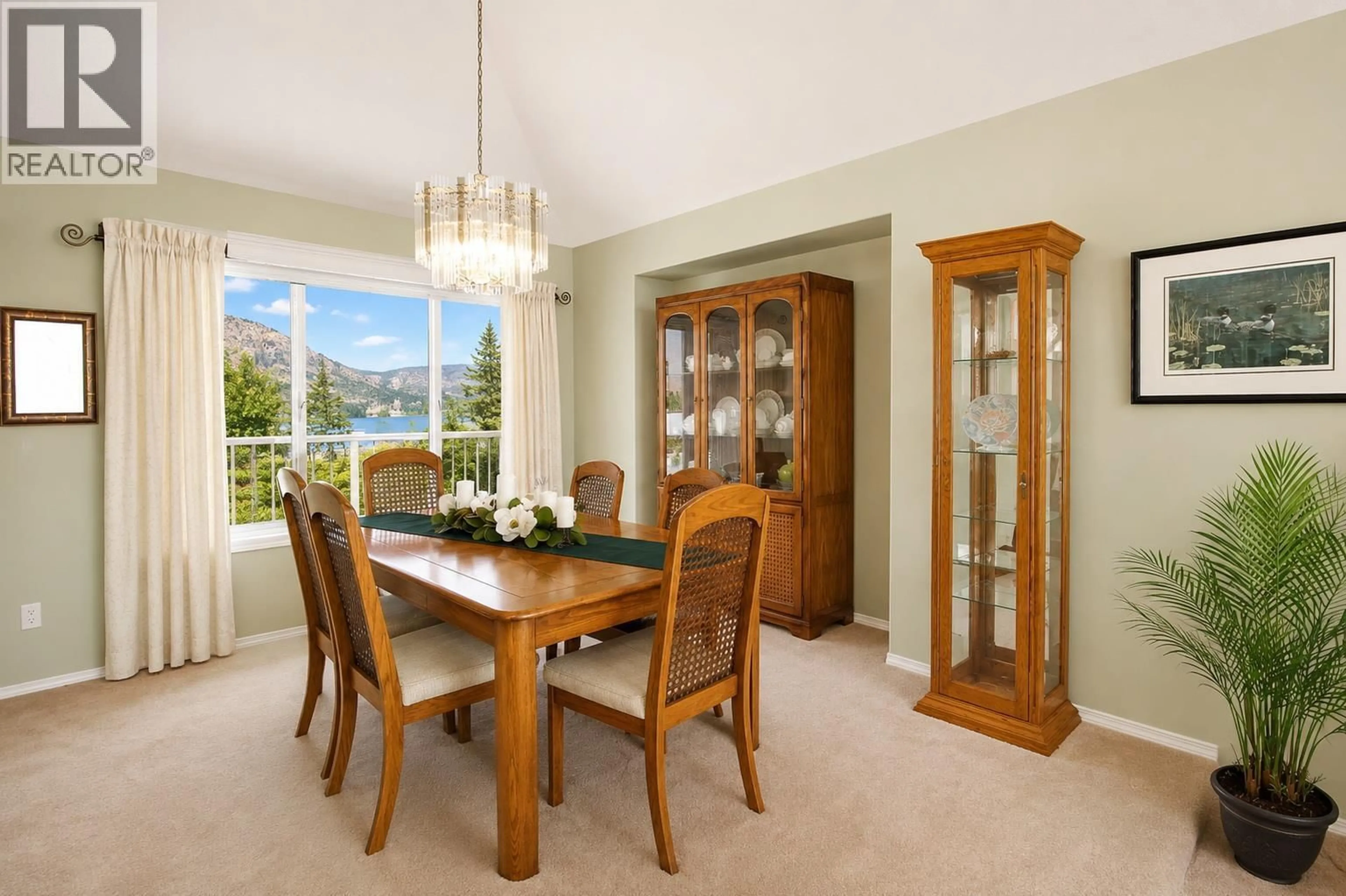 Dining room, wood/laminate floor for 114 EASTSIDE ROAD, Okanagan Falls British Columbia