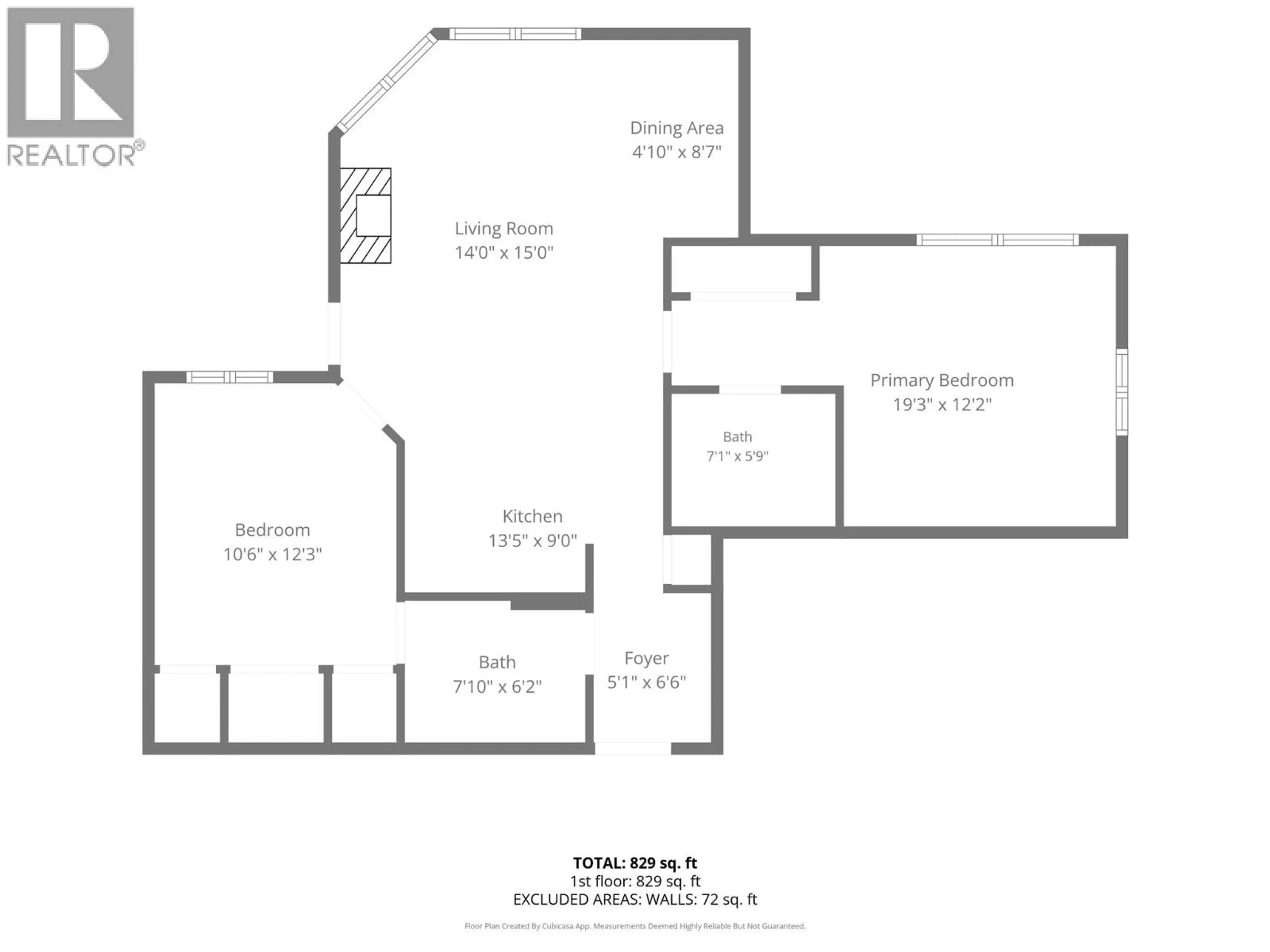 Floor plan for 520 - 4559 TIMBERLINE CRESCENT, Fernie British Columbia V0B1M6