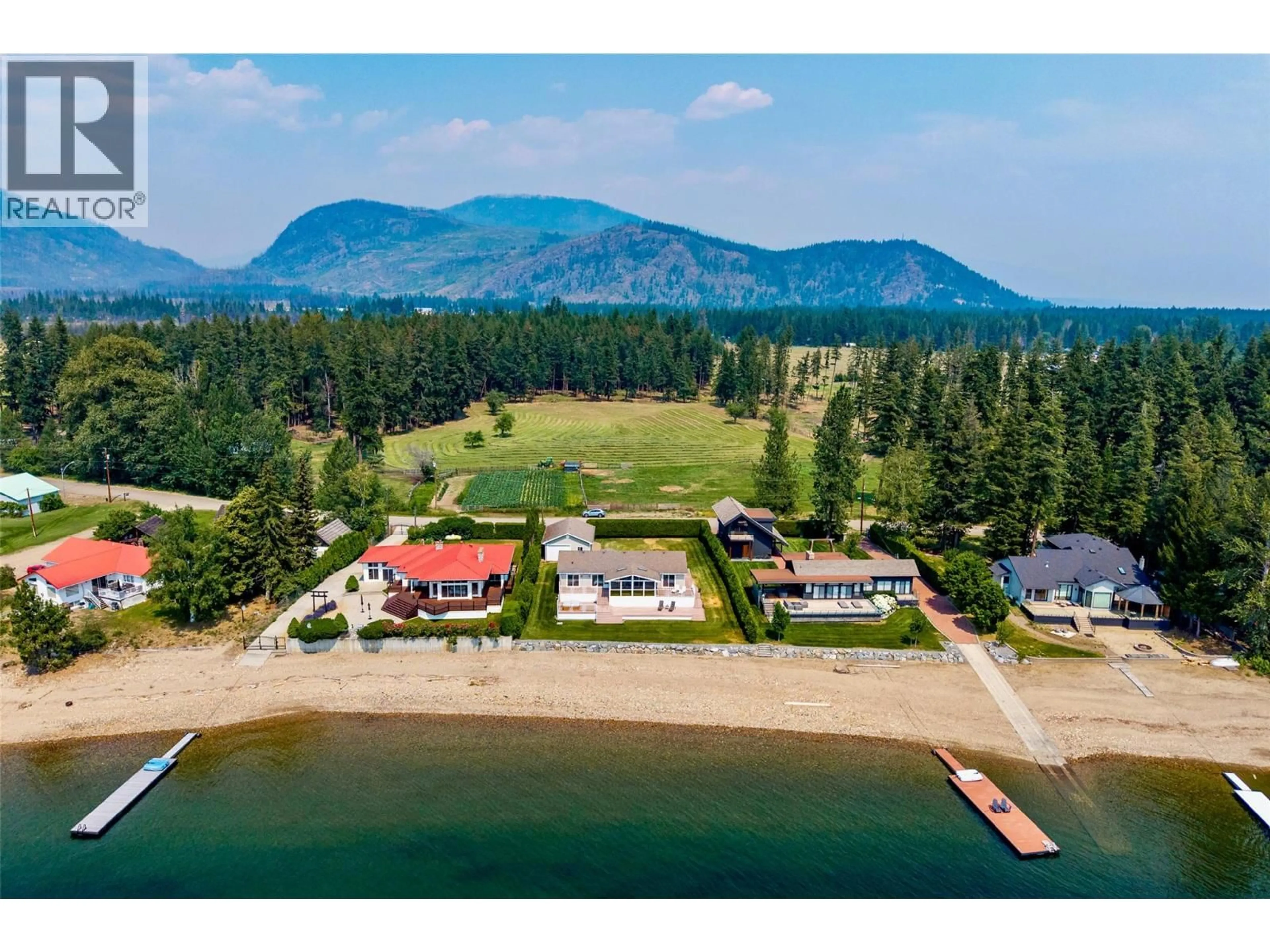 A pic from outside/outdoor area/front of a property/back of a property/a pic from drone, water/lake/river/ocean view for 3742 ZINCK ROAD, Scotch Creek British Columbia V0E1M5