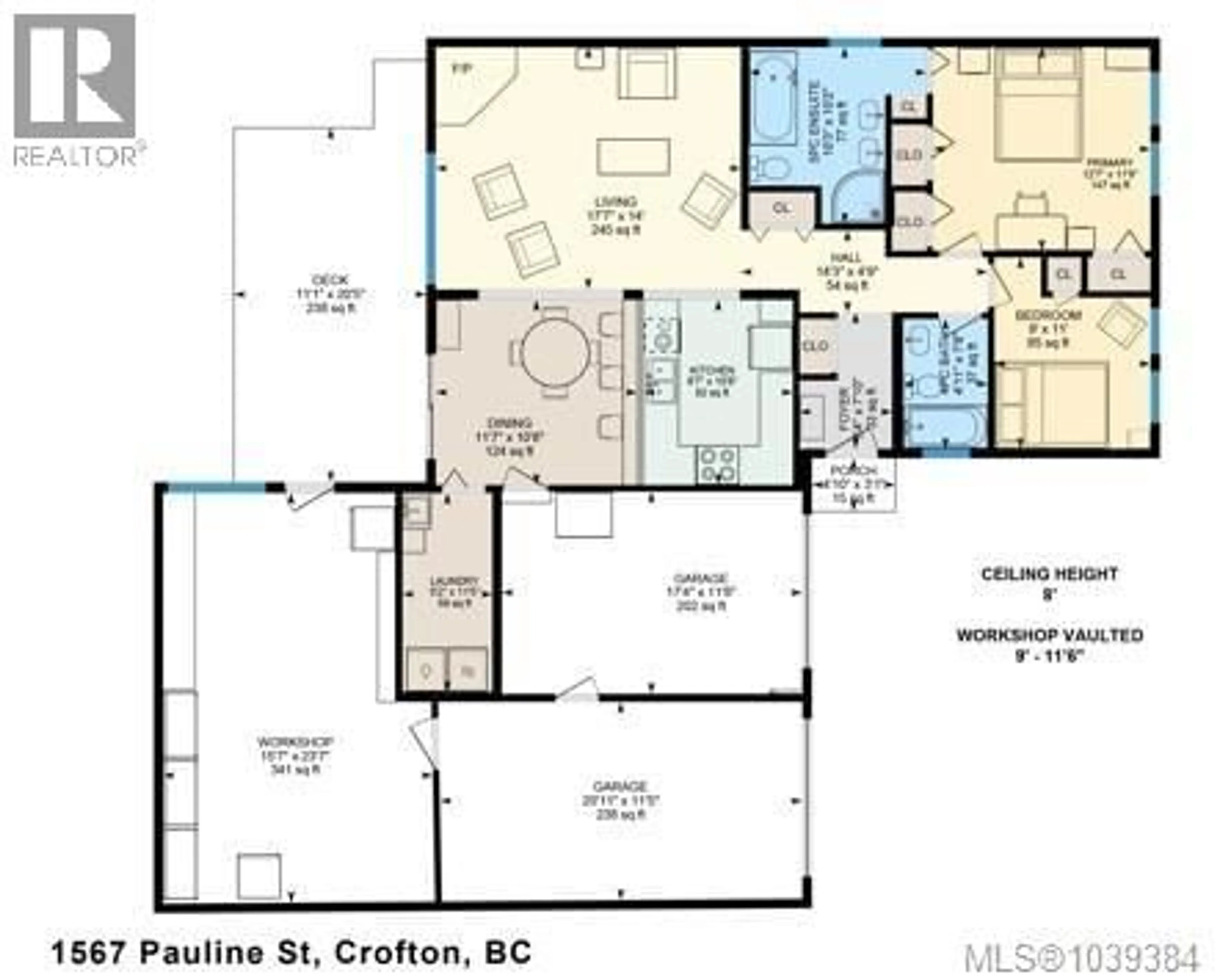 Floor plan for 1567 PAULINE STREET, Crofton British Columbia V0R1R0