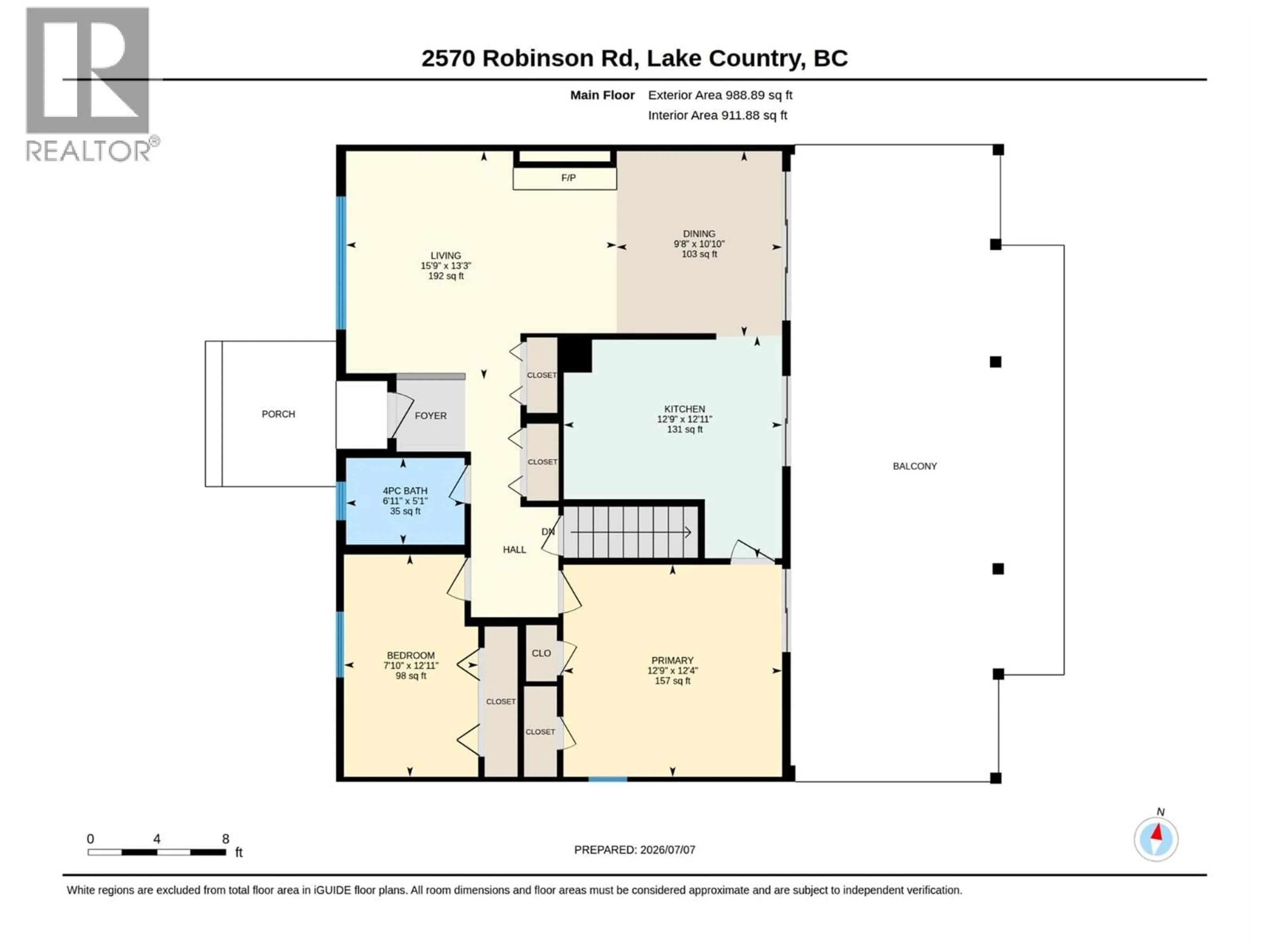 Floor plan for 2570 ROBINSON ROAD, Lake Country British Columbia V4V1G4