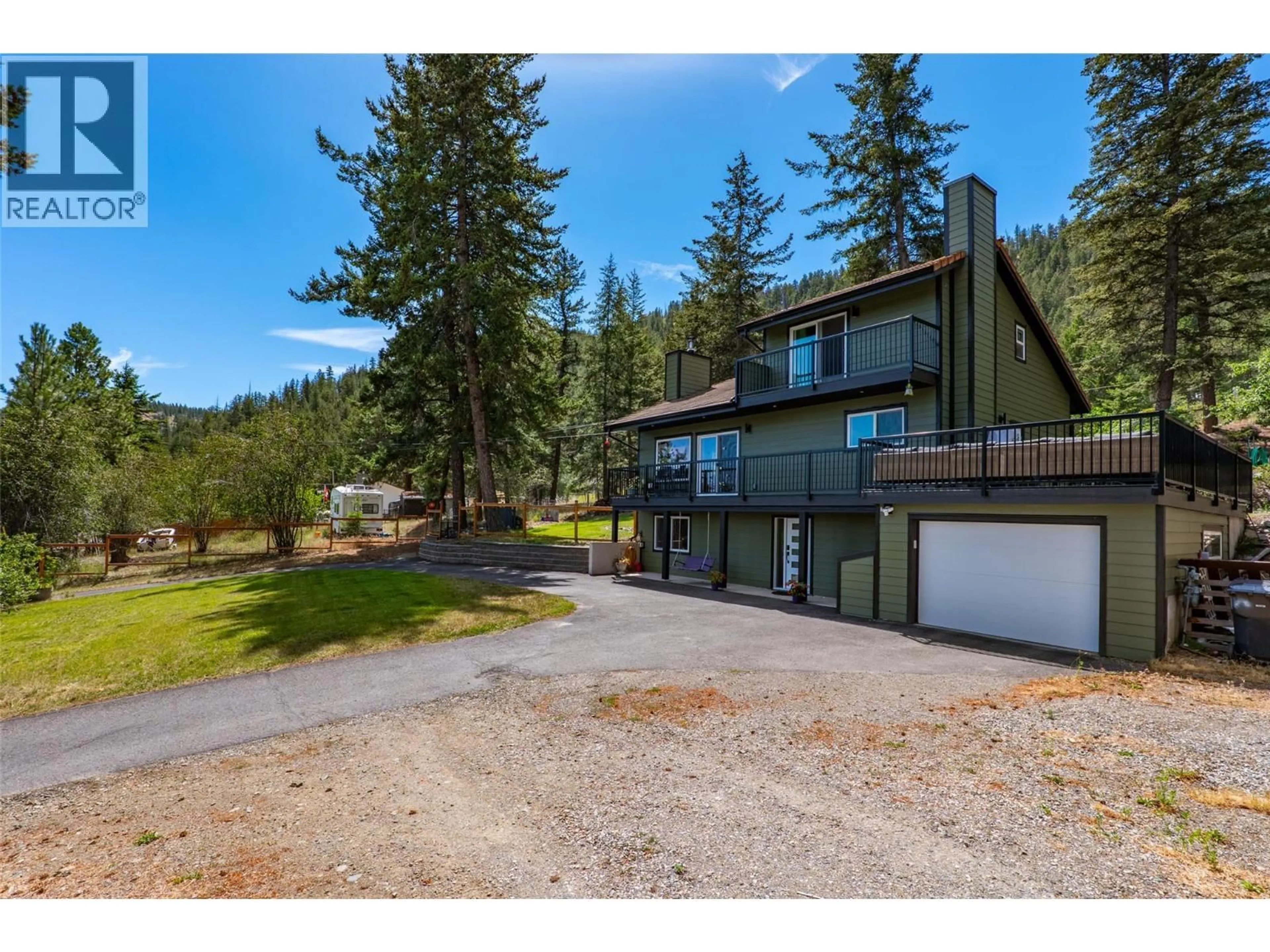 A pic from outside/outdoor area/front of a property/back of a property/a pic from drone, water/lake/river/ocean view for 1881 PRATT ROAD, Kamloops British Columbia V2C5J4