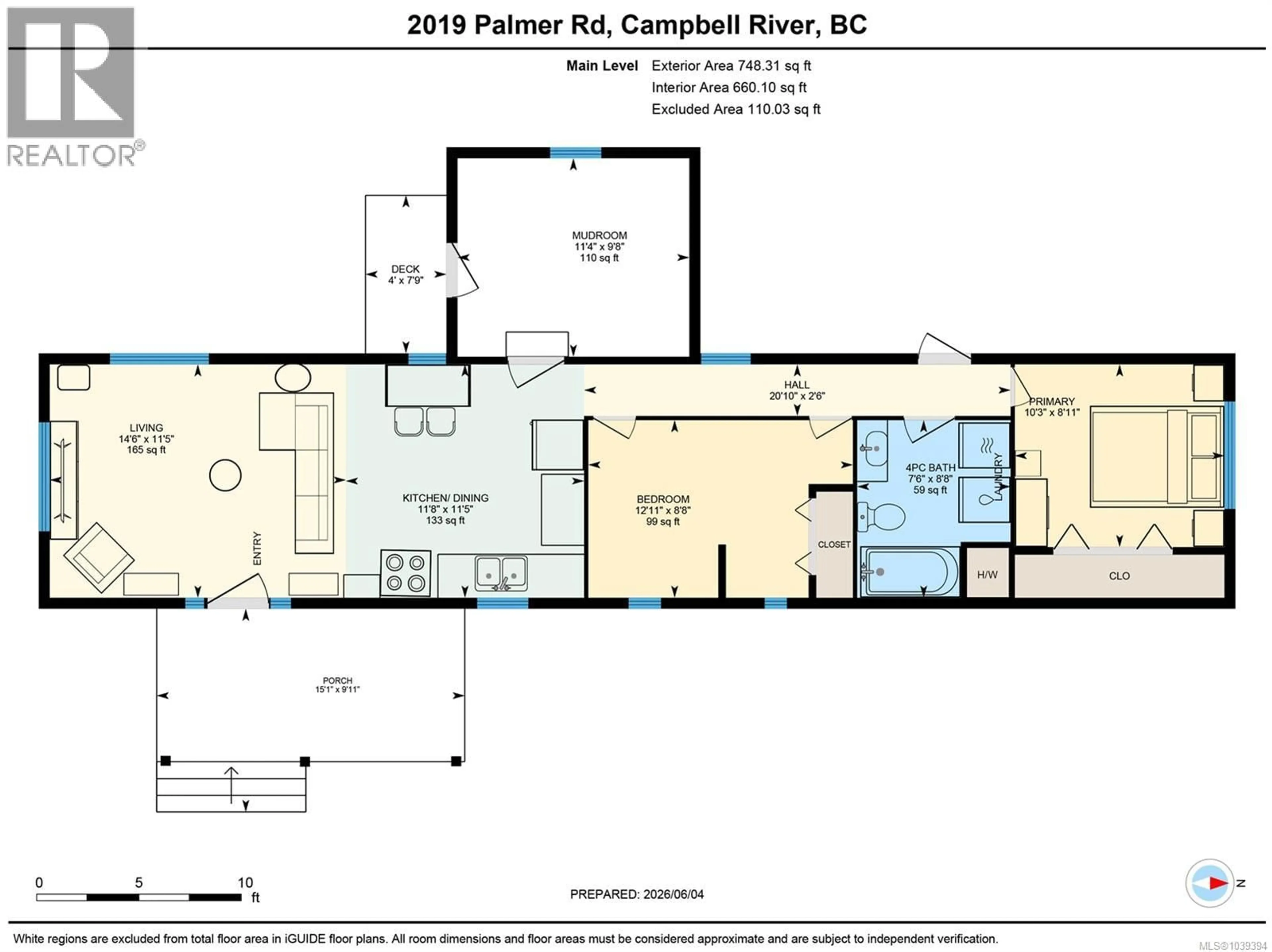 Floor plan for 2019 PALMER ROAD, Campbell River British Columbia V9W5M2
