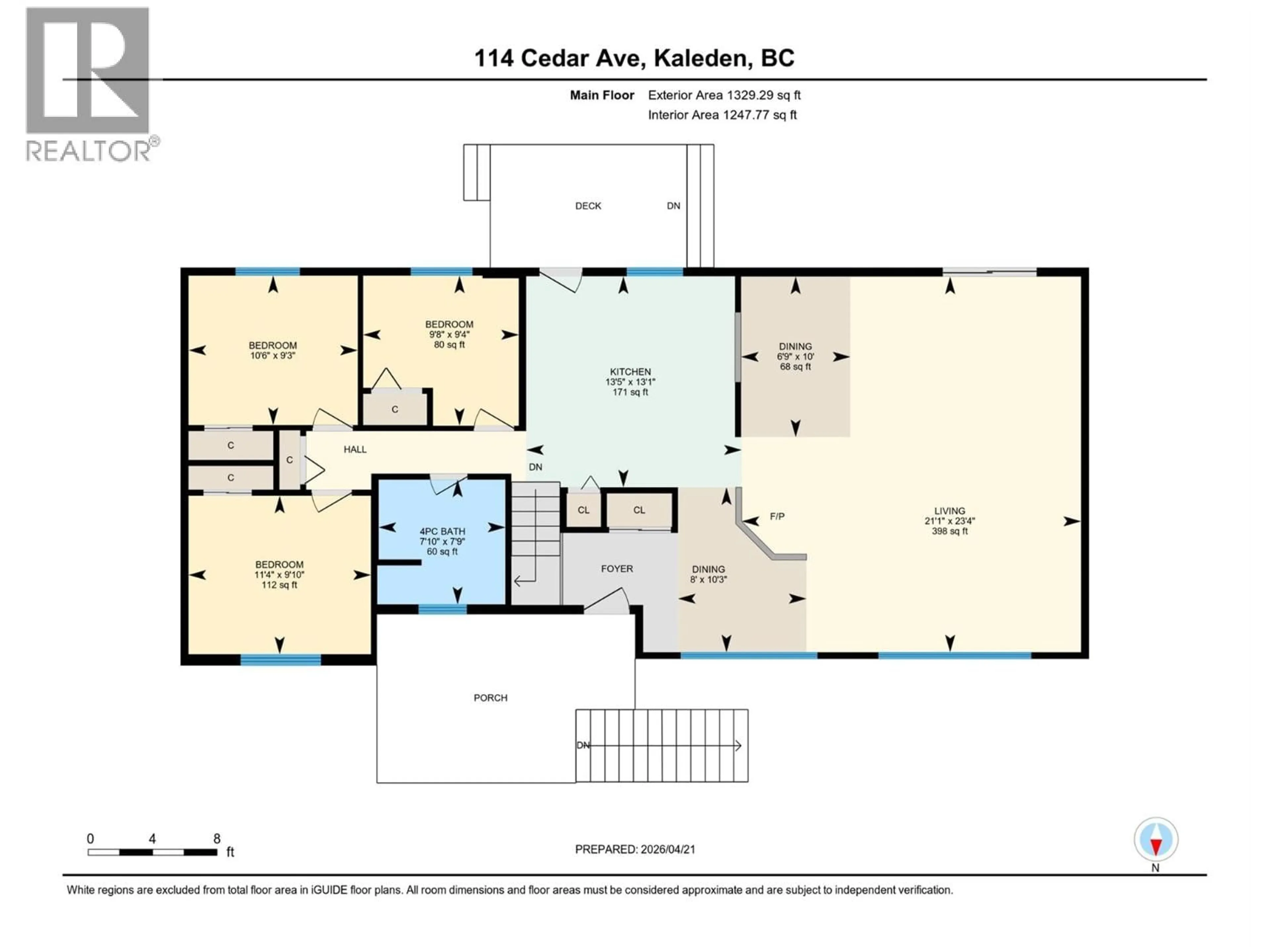 Floor plan for 114 CEDAR AVENUE, Kaleden British Columbia V0H1K0