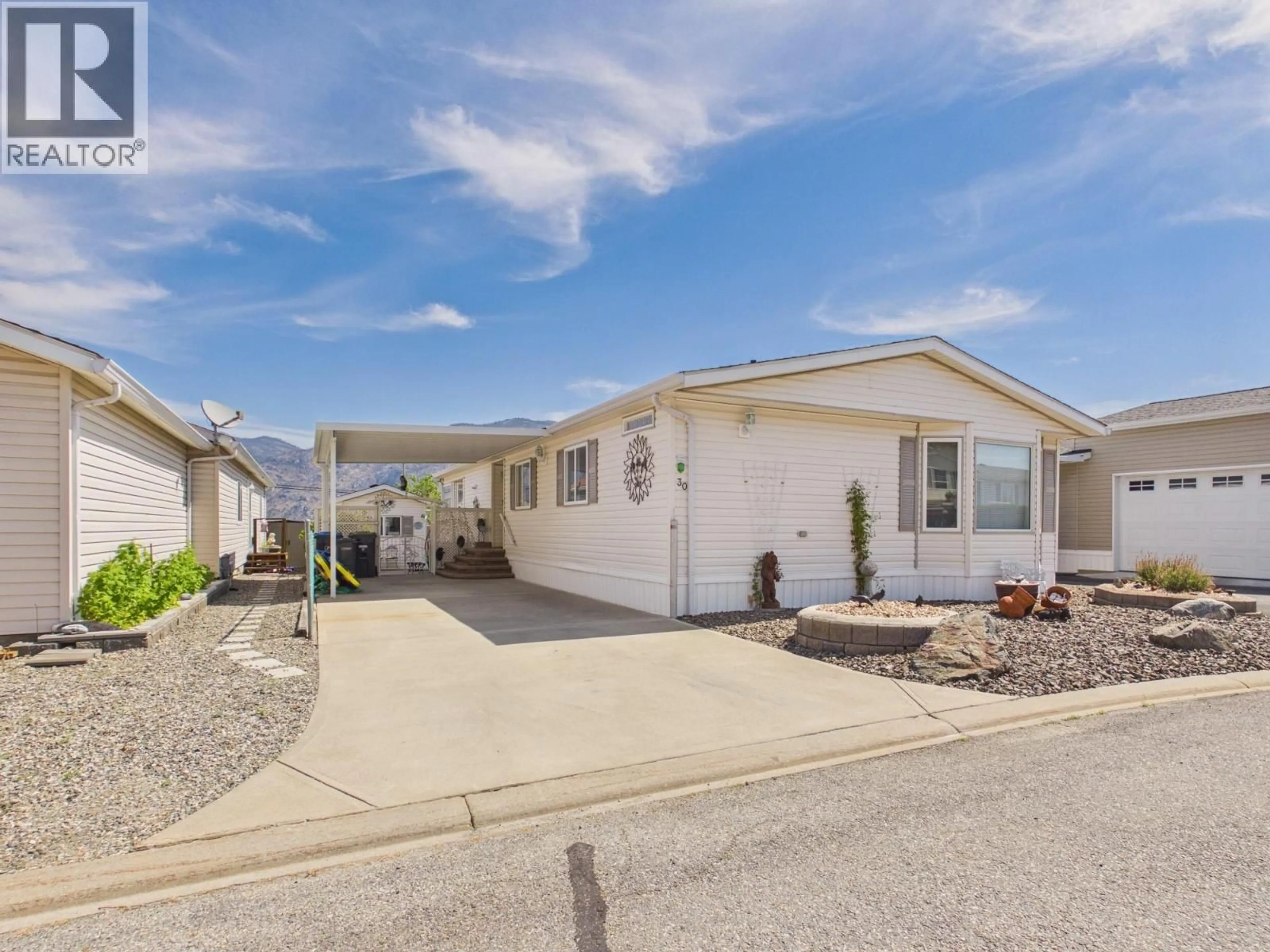 Home with vinyl exterior material, street for 30 - 9410 115TH STREET, Osoyoos British Columbia V0H1V5