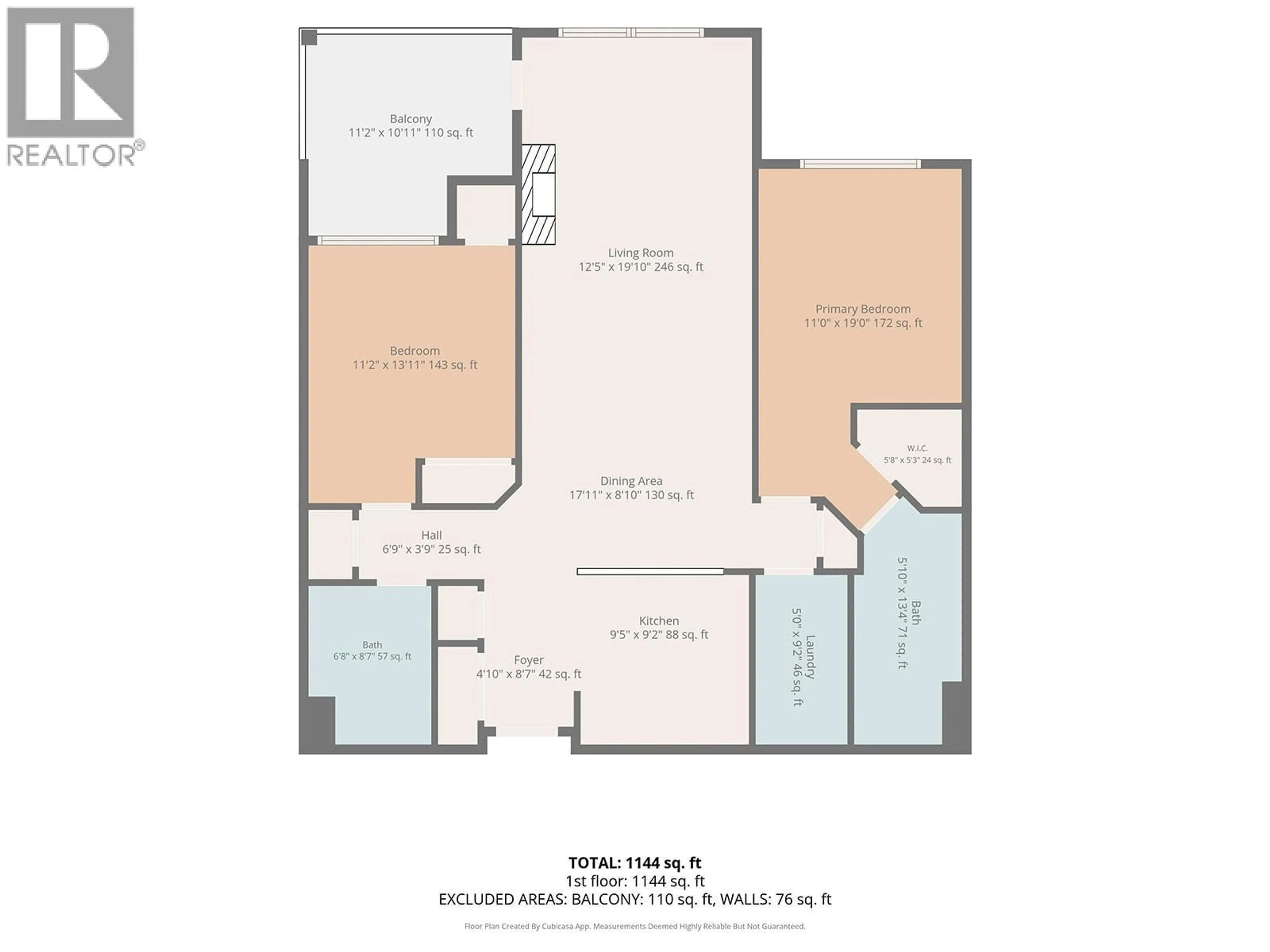 Floor plan for 112 - 2770 AUBURN ROAD, West Kelowna British Columbia V4T4C2