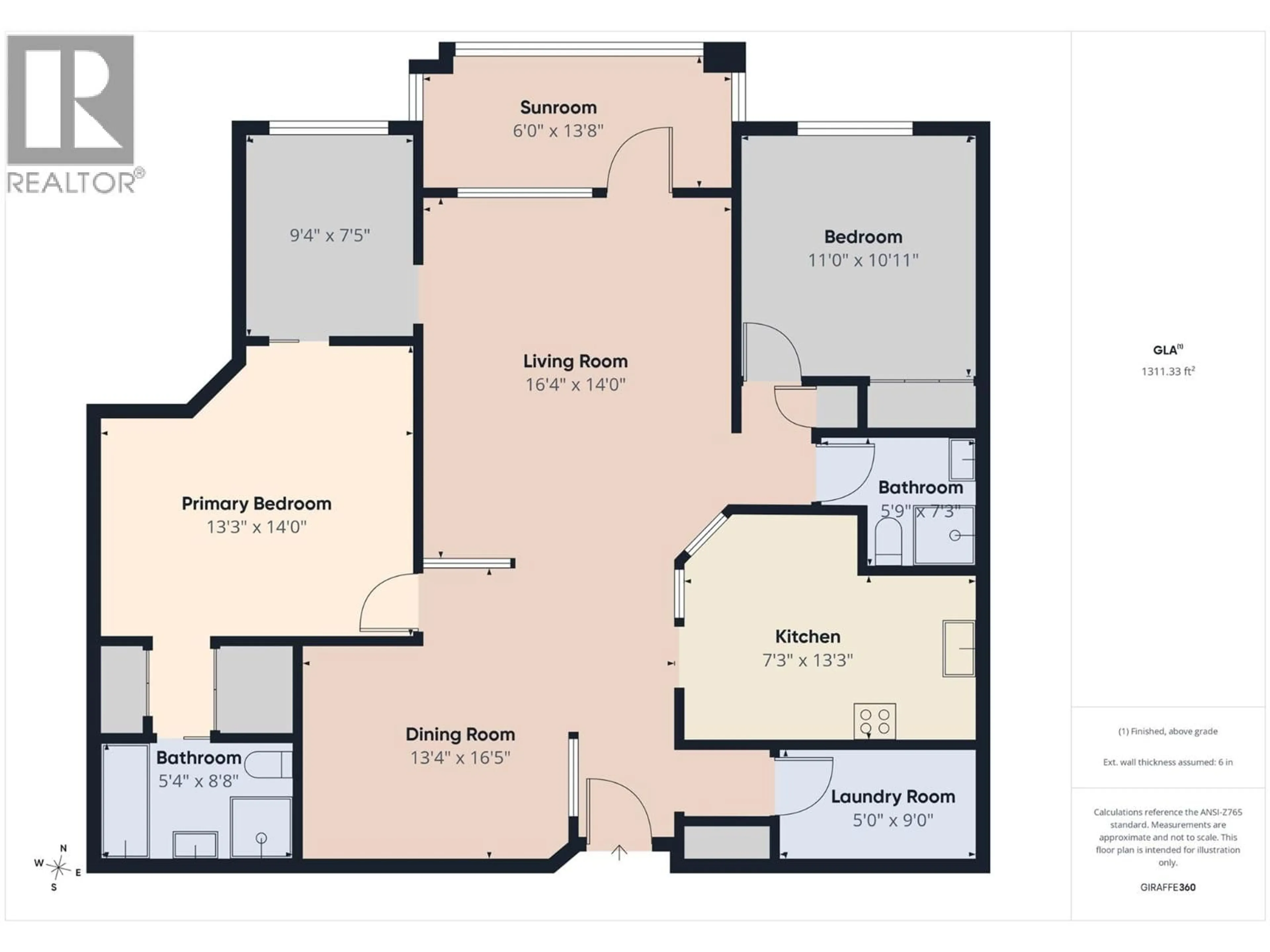 Floor plan for 205 - 920 GLENWOOD AVENUE, Kelowna British Columbia V1Y9P2