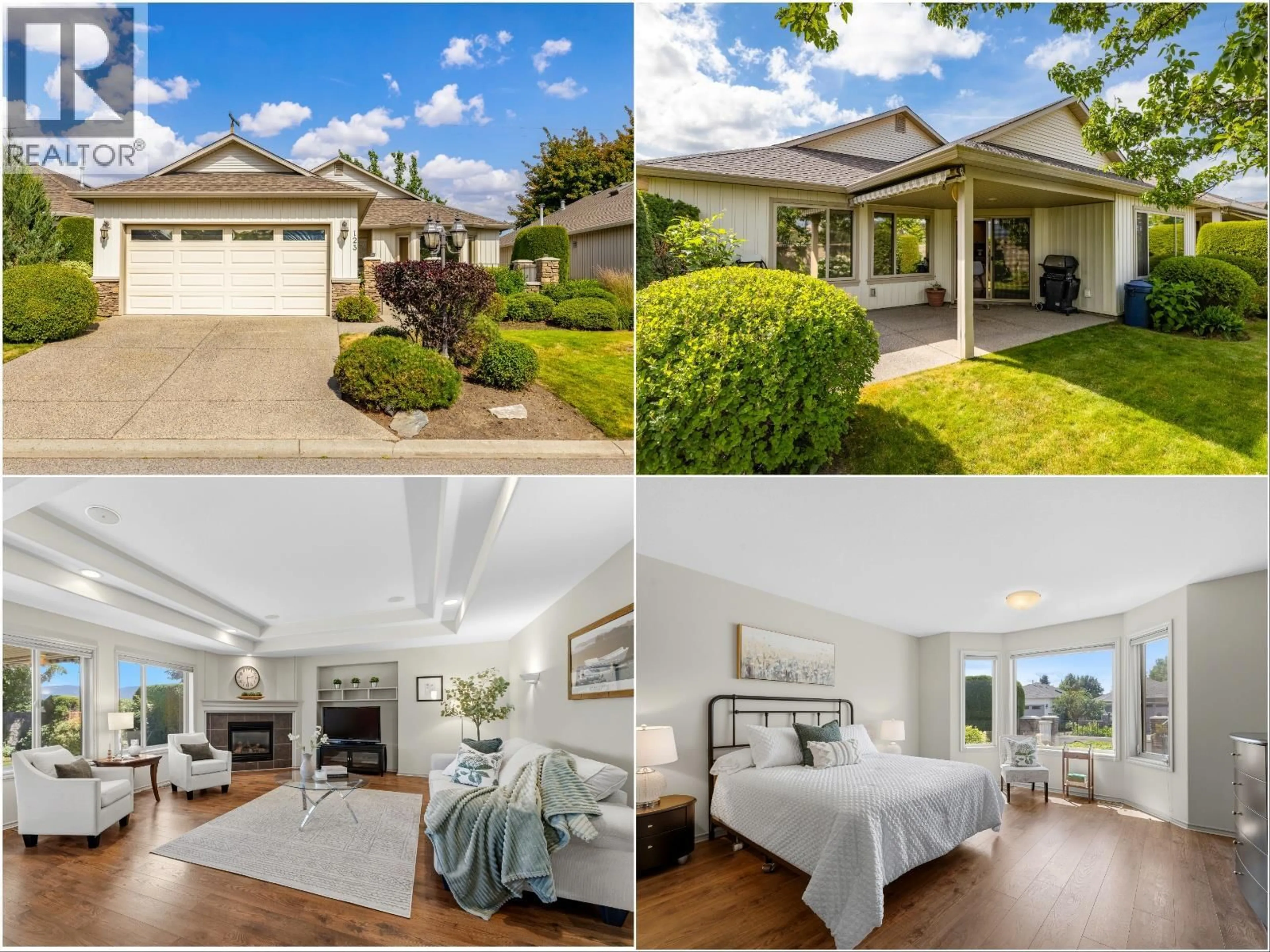 A pic from outside/outdoor area/front of a property/back of a property/a pic from drone, street for 123 - 2365 STILLINGFLEET ROAD, Kelowna British Columbia V1W4X5