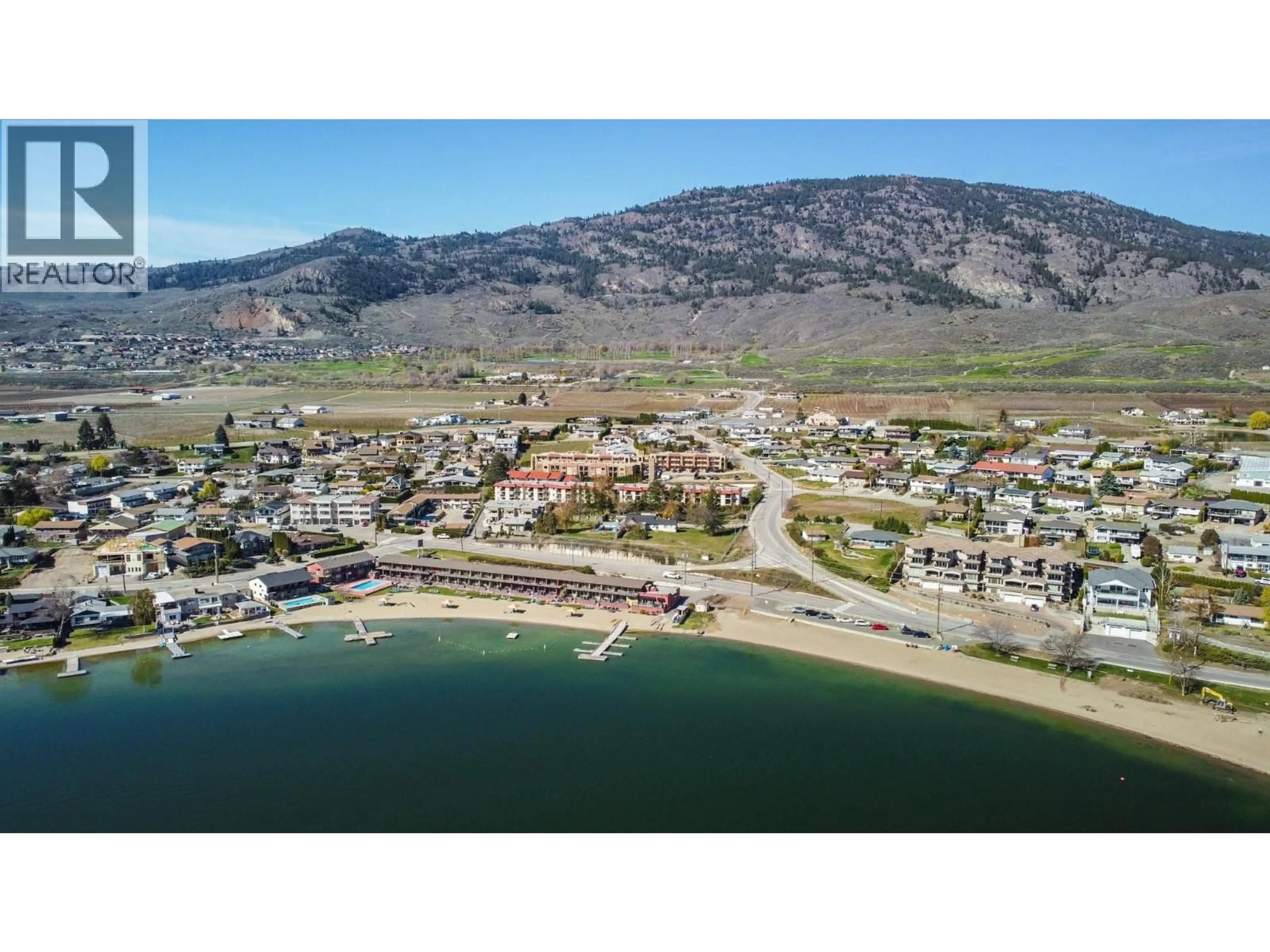 A pic from outside/outdoor area/front of a property/back of a property/a pic from drone, water/lake/river/ocean view for 29 - 9107 62ND AVENUE, Osoyoos British Columbia V0H1V1