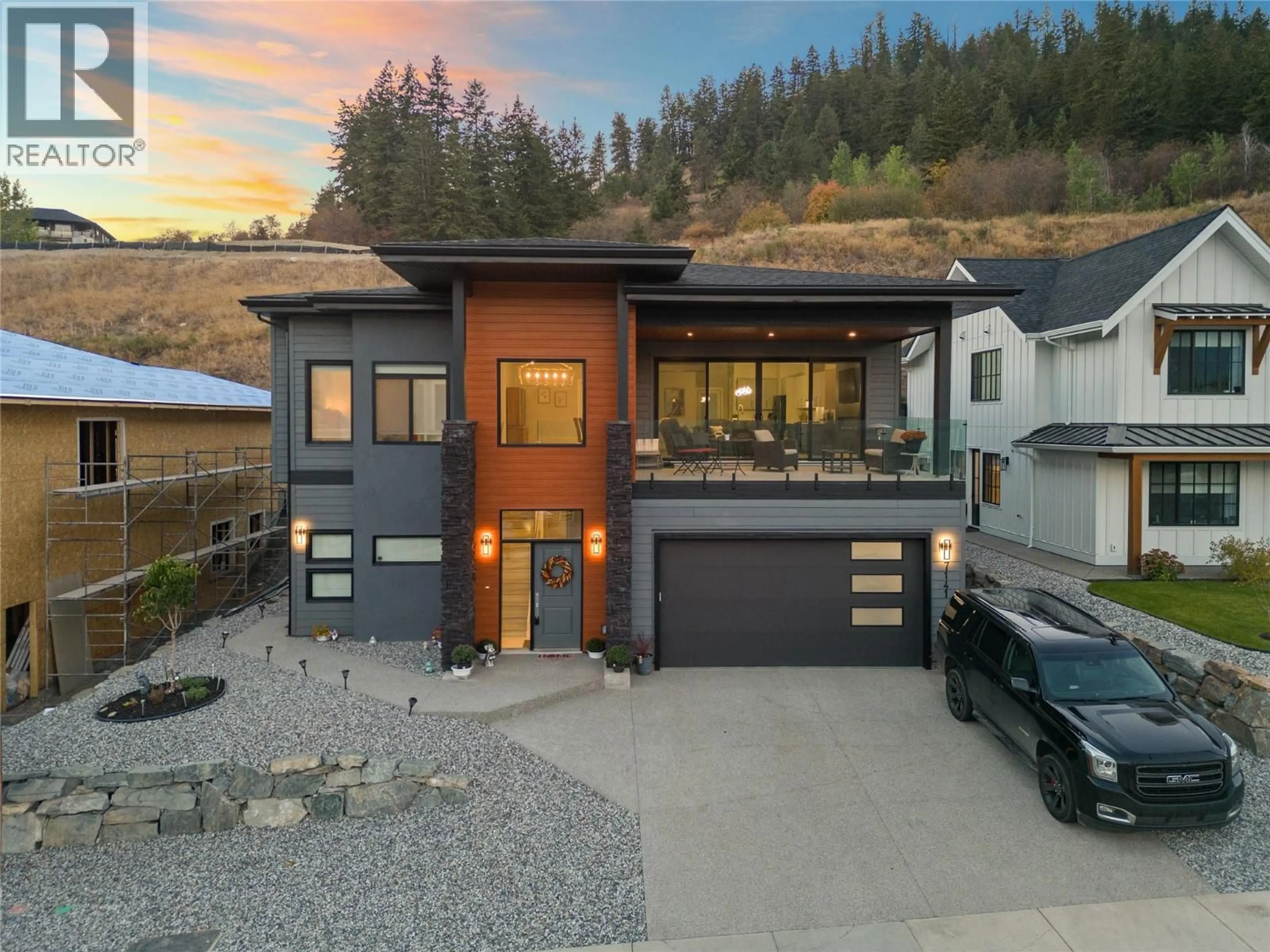 Home with brick exterior material, street for 7141 NAKISKA DRIVE, Vernon British Columbia V1B3M5