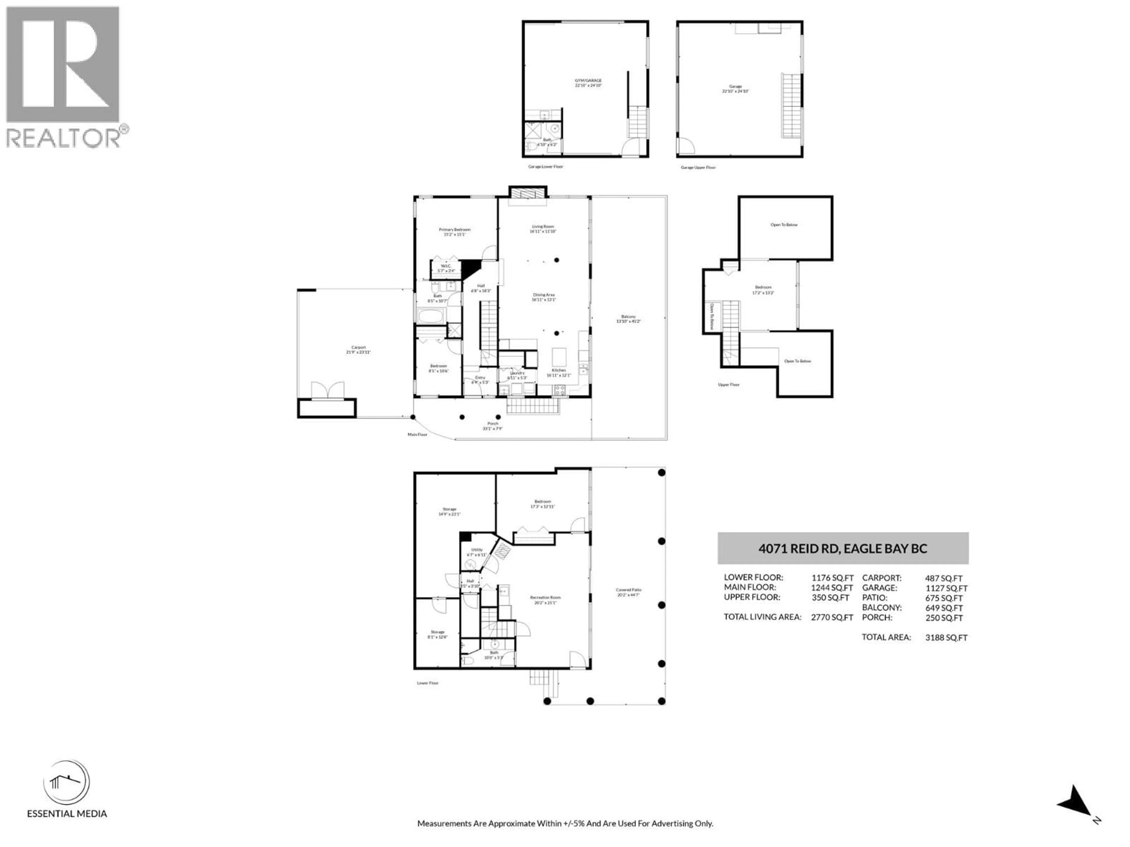 Floor plan for 4071 REID ROAD, Eagle Bay British Columbia V0E1T0