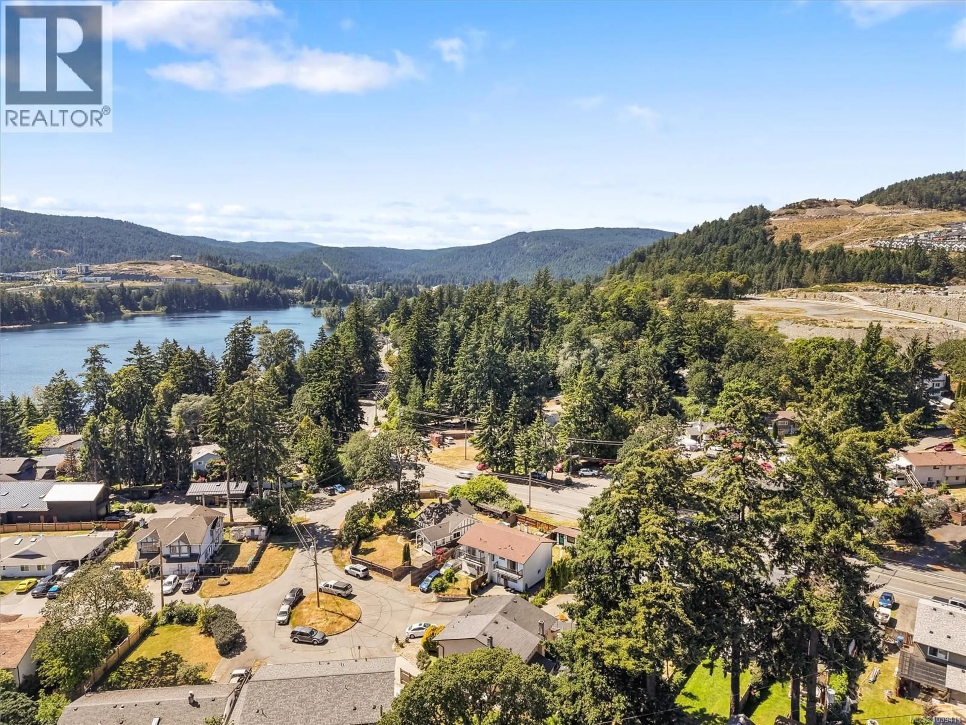 A pic from outside/outdoor area/front of a property/back of a property/a pic from drone, water/lake/river/ocean view for 2819 POWERS LANE, Langford British Columbia V9B4Y3