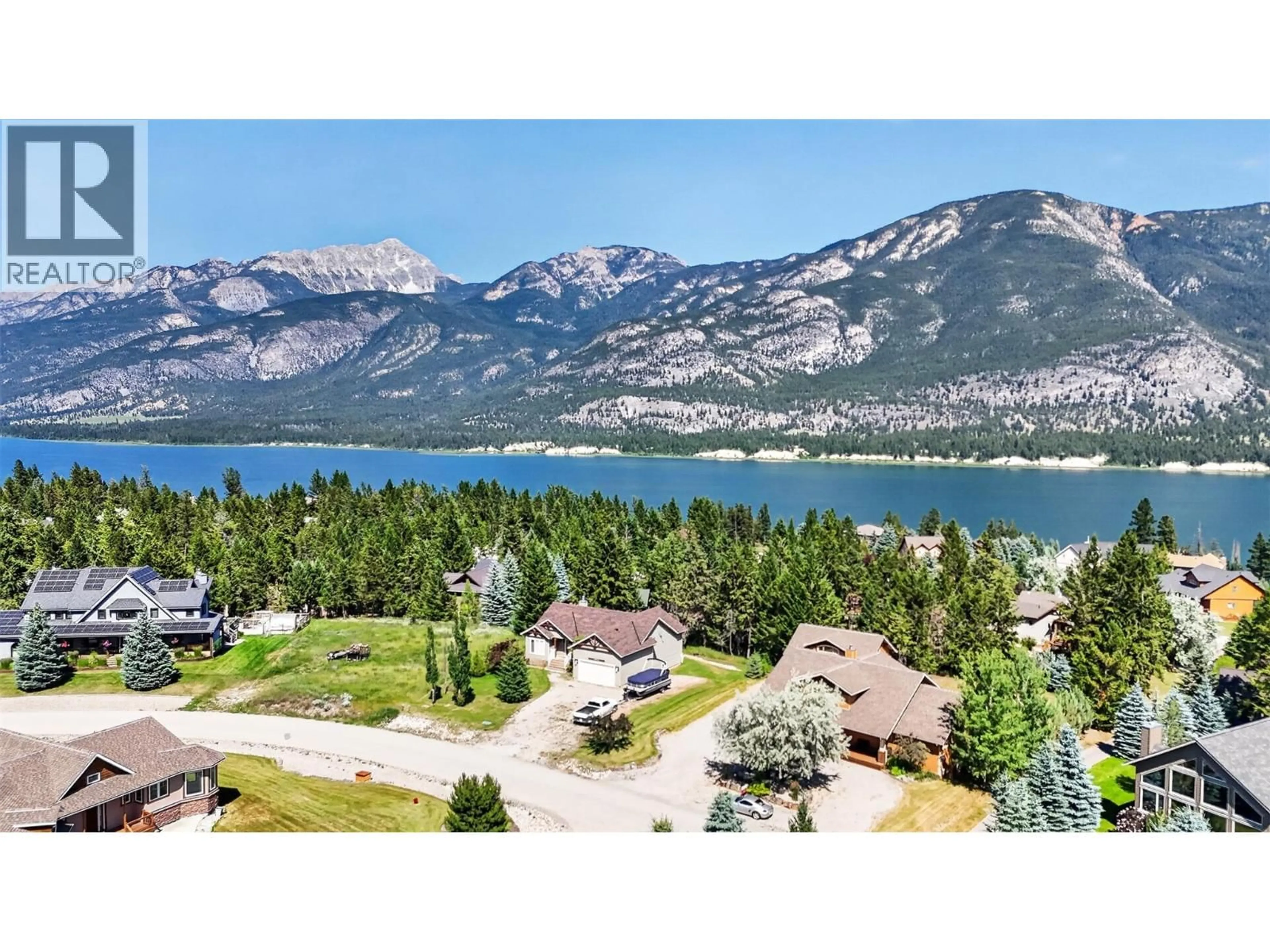 A pic from outside/outdoor area/front of a property/back of a property/a pic from drone, mountain view for 6876 COLUMBIA RIDGE DRIVE, Fairmont Hot Springs British Columbia V0B1L2