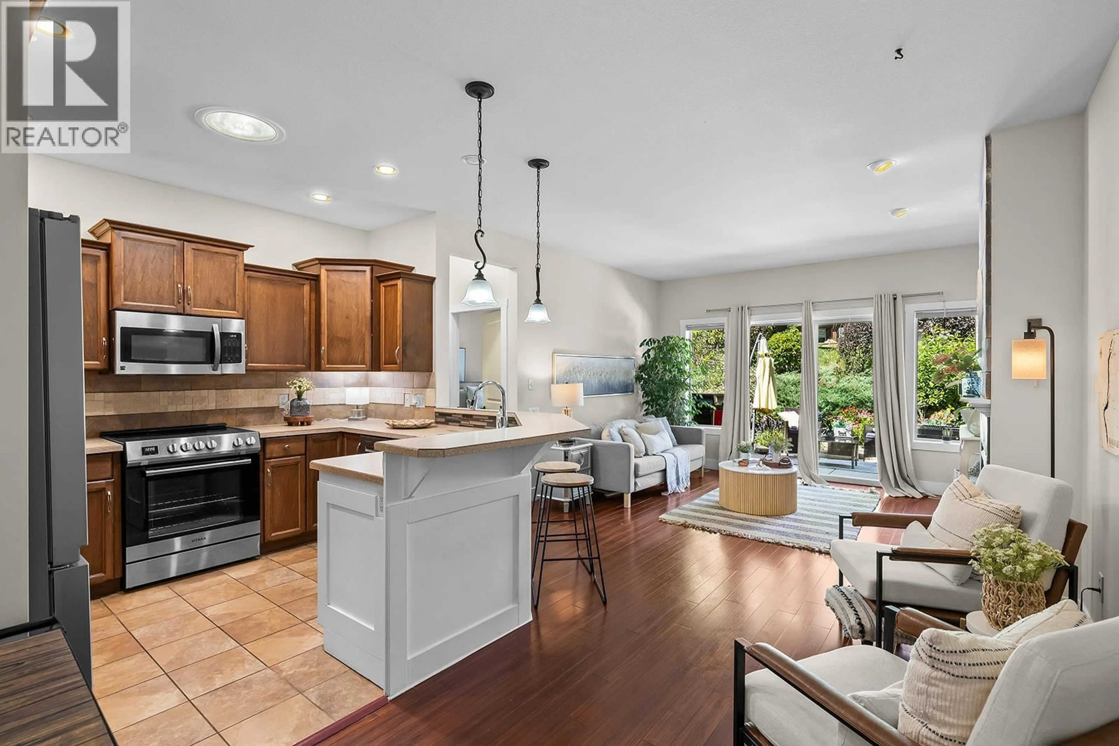 Open concept kitchen, ceramic/tile floor for 3871 SONOMA PINES DRIVE, West Kelowna British Columbia V4T2Z5