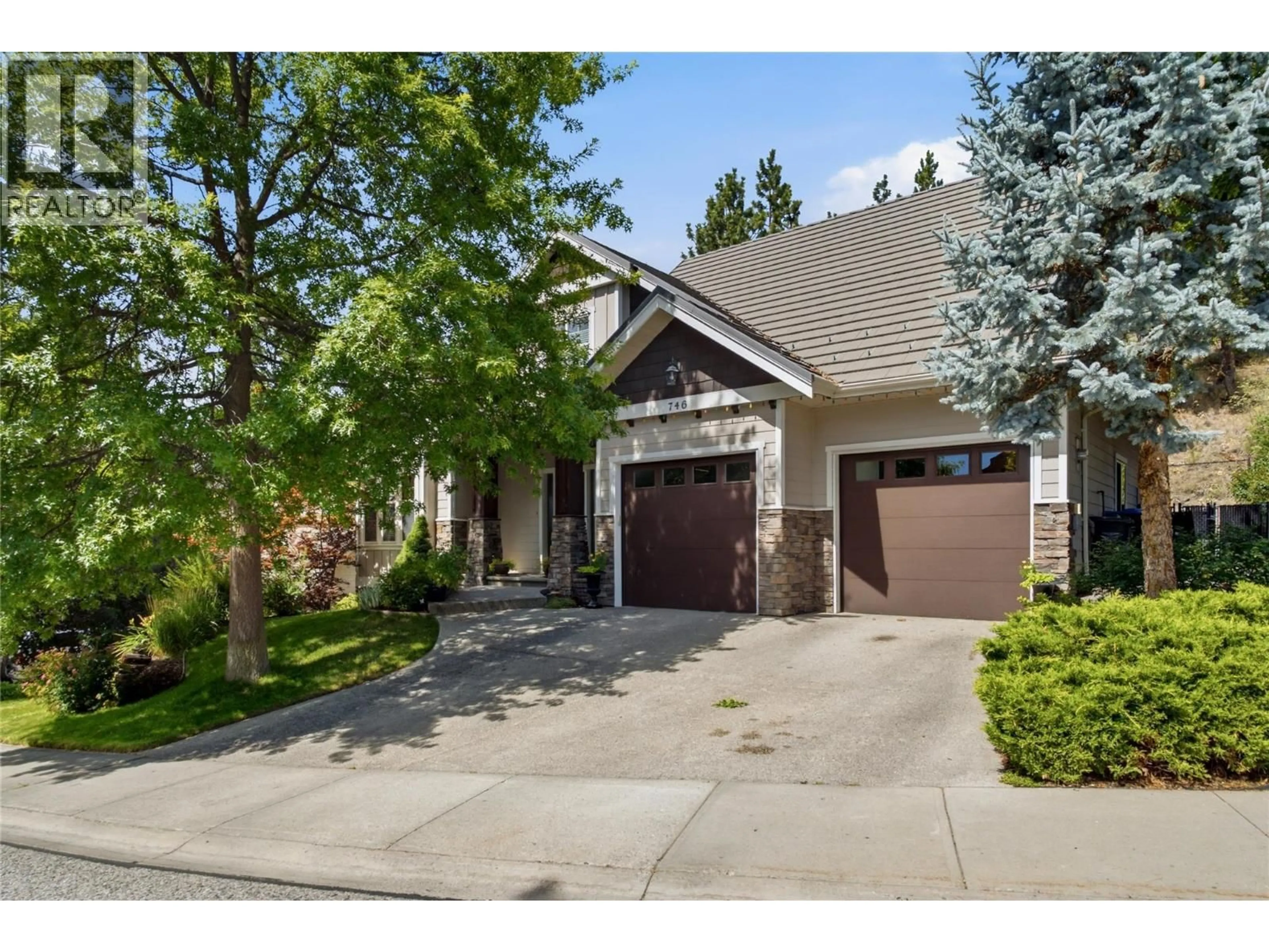 Home with brick exterior material, street for 746 LONG RIDGE DRIVE SOUTH, Kelowna British Columbia V1V2R9