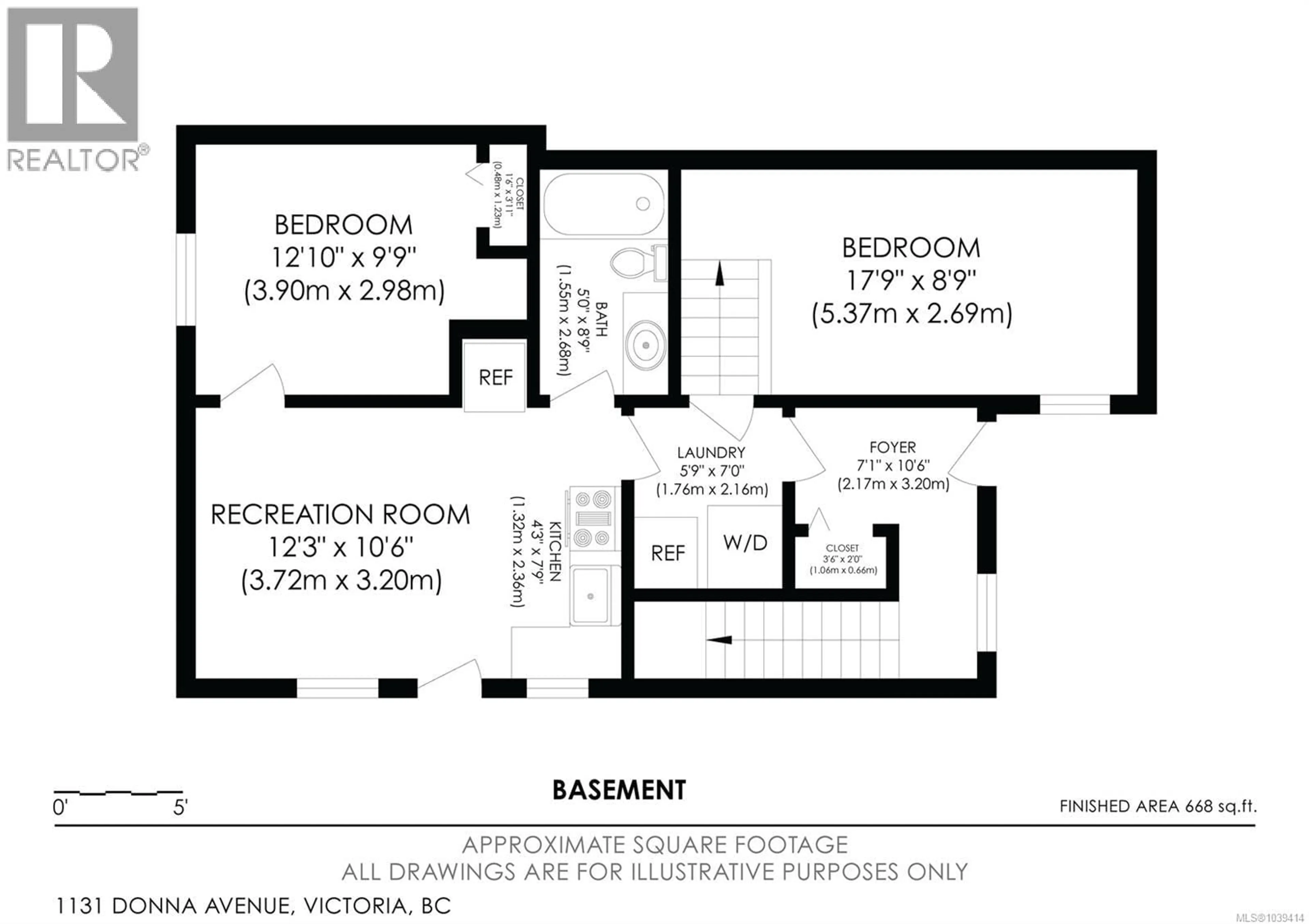 Floor plan for 1131 DONNA AVENUE, Langford British Columbia V9B2Z4