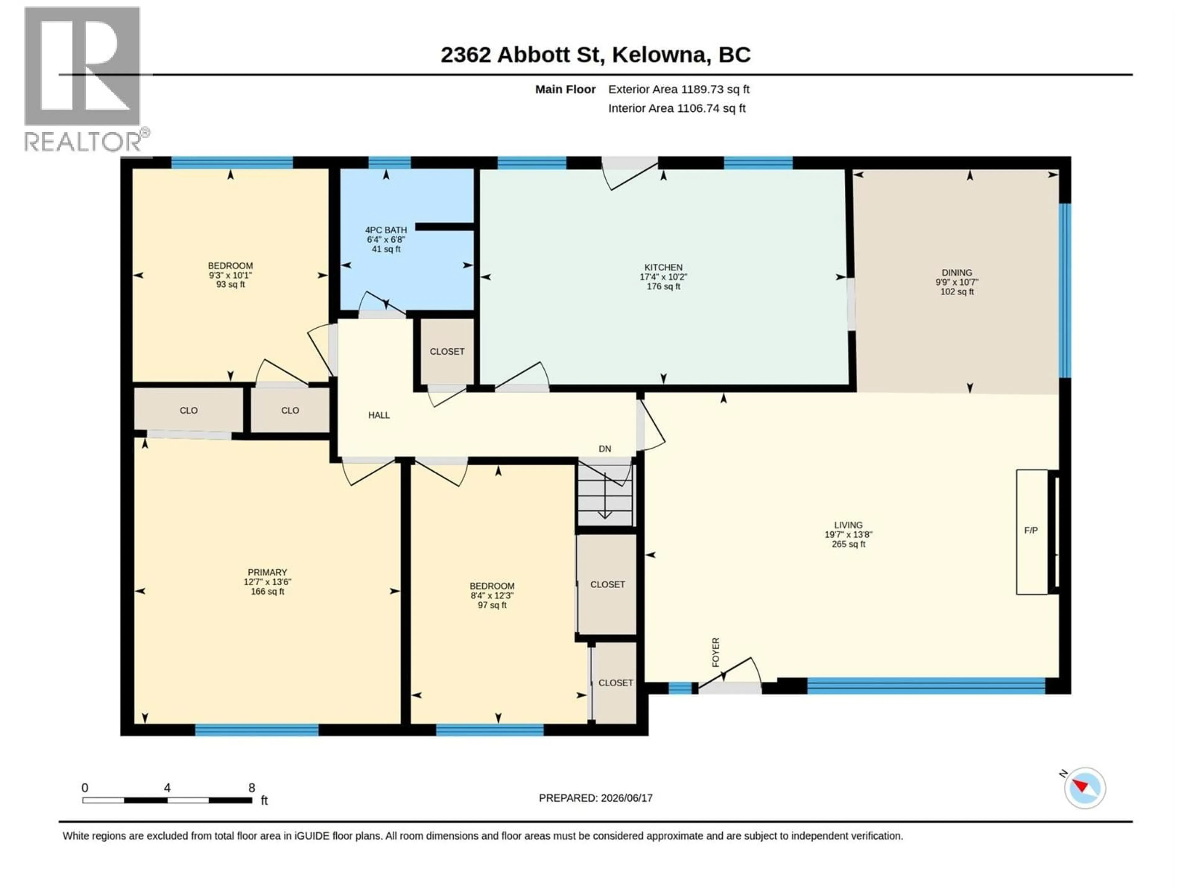 Floor plan for 2362 ABBOTT STREET, Kelowna British Columbia V1Y1E6