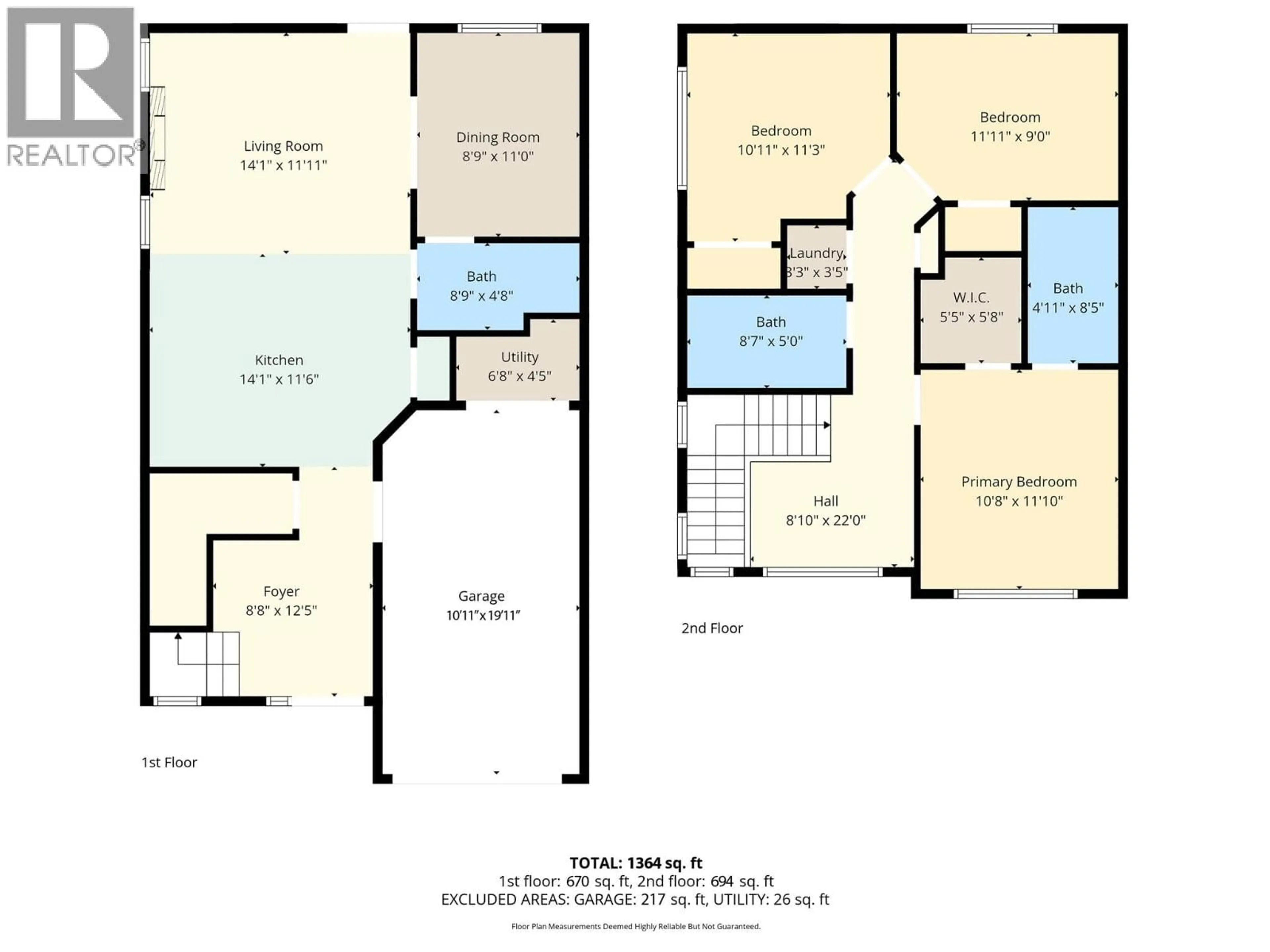Floor plan for 2 - 1224 GAGGIN ROAD, Kelowna British Columbia V1X1V2