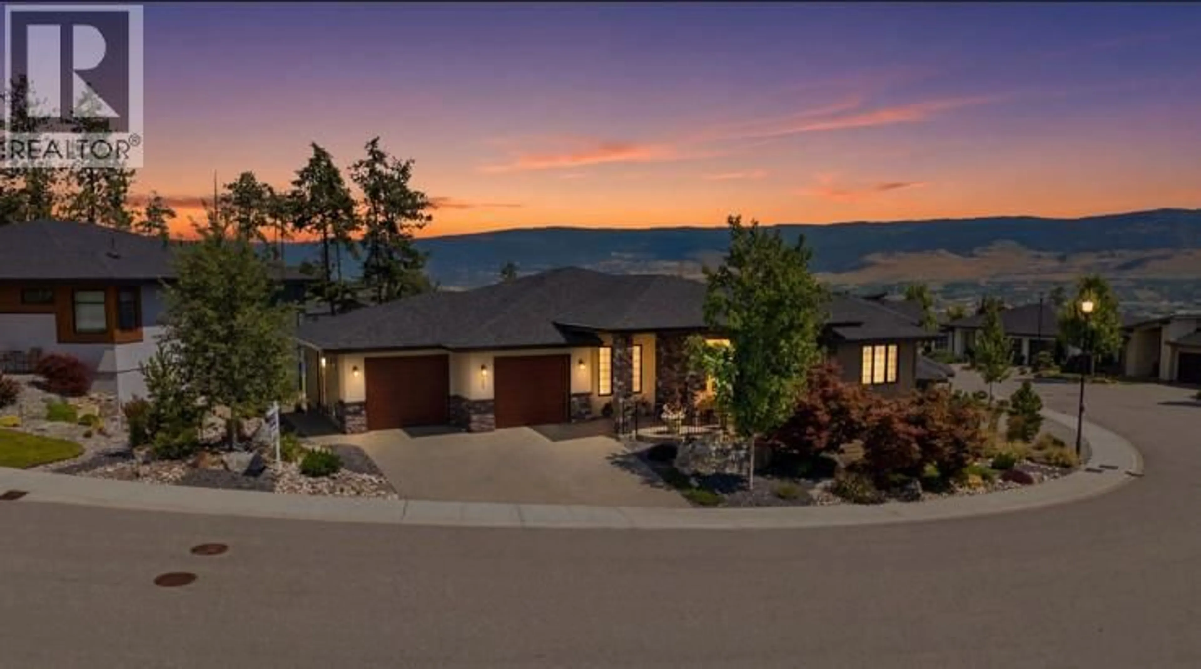 A pic from outside/outdoor area/front of a property/back of a property/a pic from drone, mountain view for 165 SUMMER WOOD DRIVE, Kelowna British Columbia V1V0C9