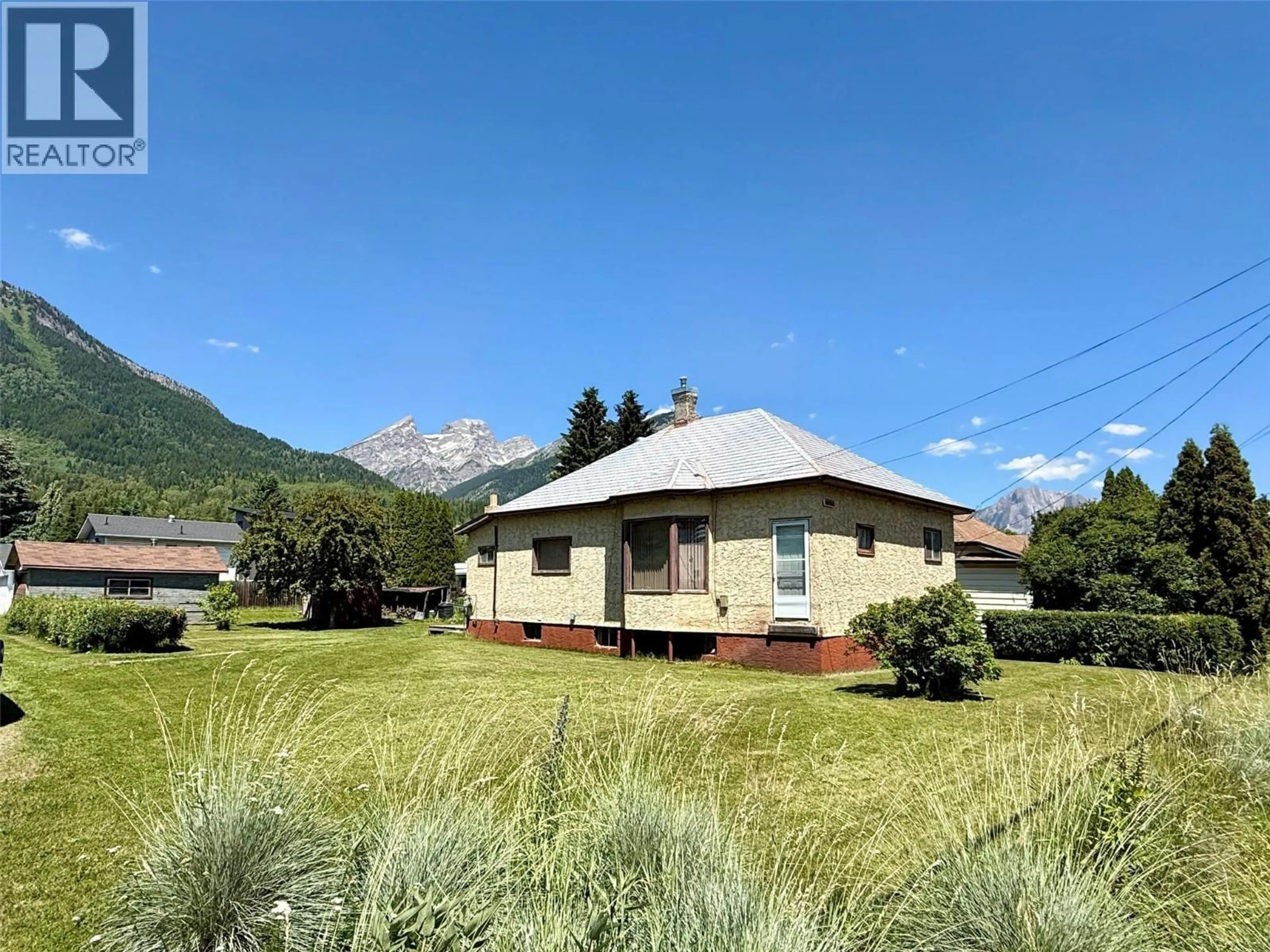 A pic from outside/outdoor area/front of a property/back of a property/a pic from drone, mountain view for 1101 9TH AVENUE, Fernie British Columbia V0B1M0