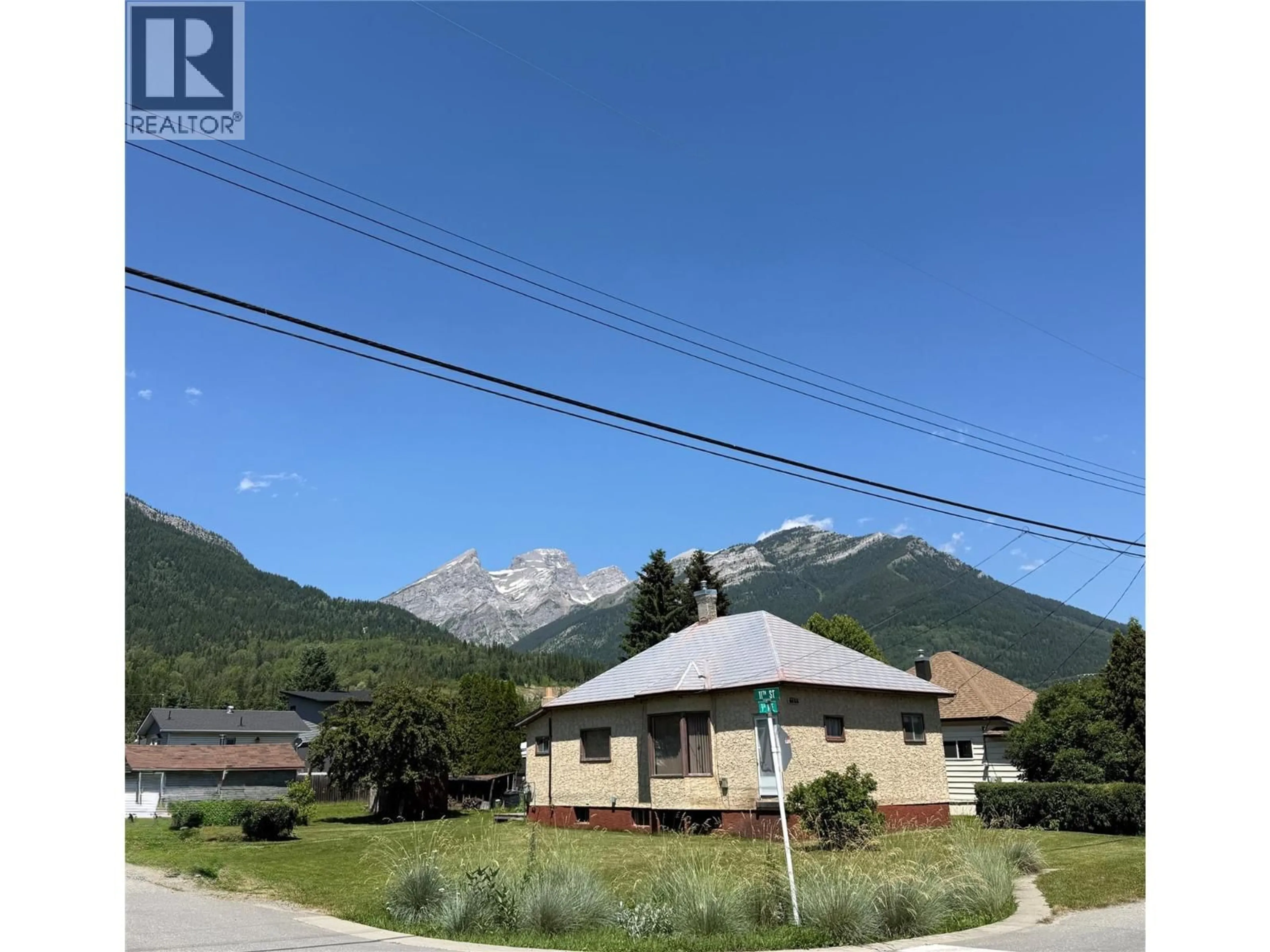 A pic from outside/outdoor area/front of a property/back of a property/a pic from drone, mountain view for 1101 9TH AVENUE, Fernie British Columbia V0B1M0
