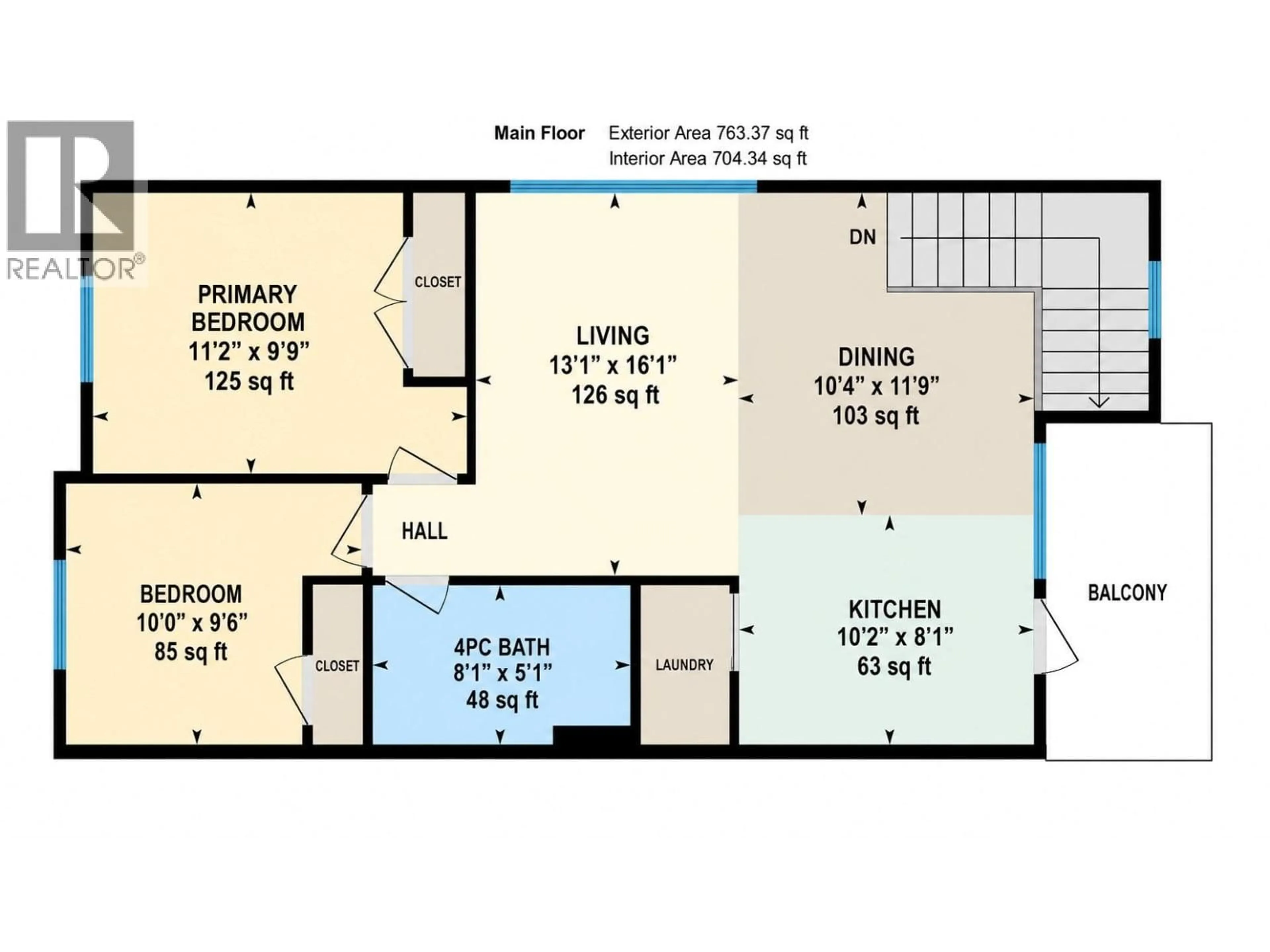 Floor plan for 2 - 726 COOPLAND CRESCENT, Kelowna British Columbia V1Y2V1