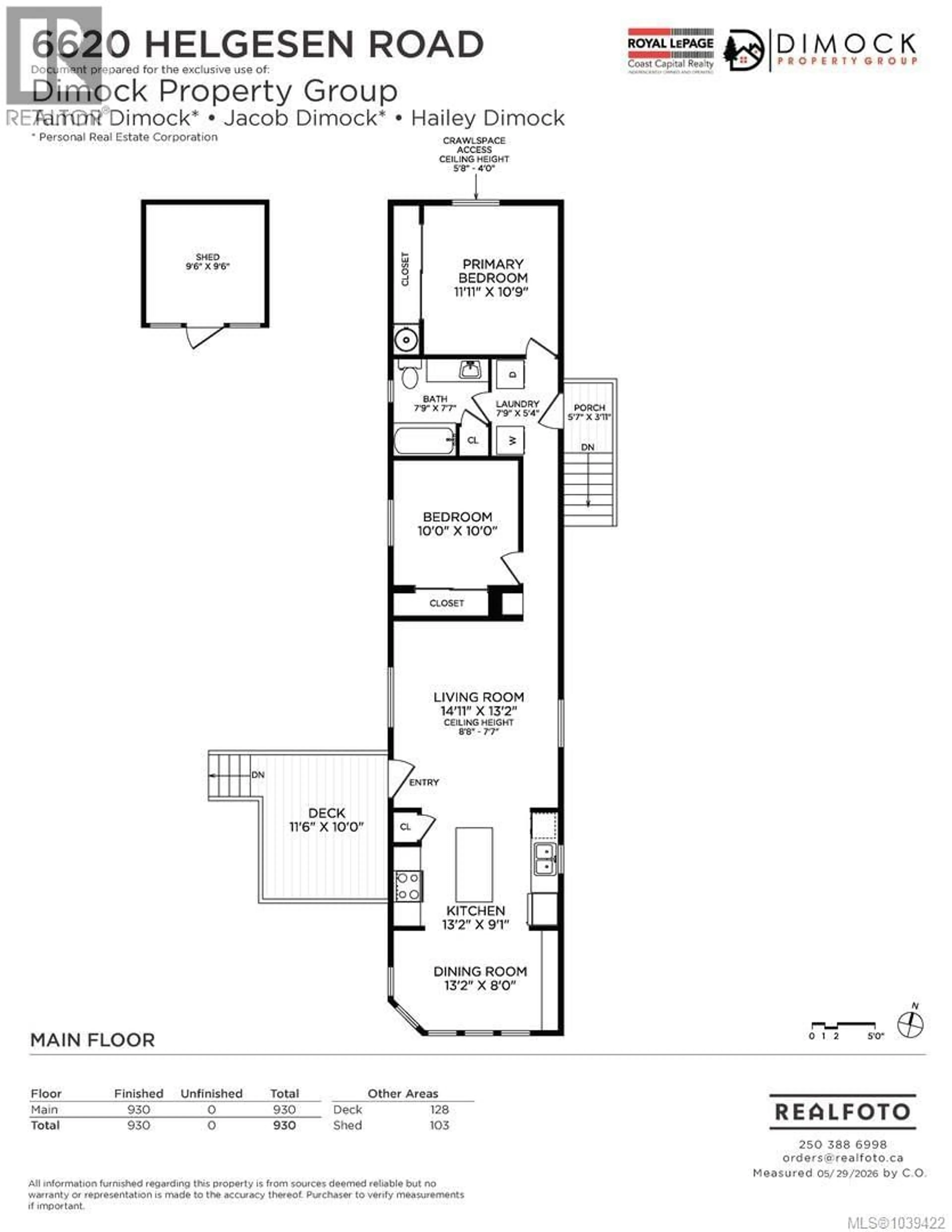 Floor plan for 6620 HELGESEN ROAD, Sooke British Columbia V9Z0V7