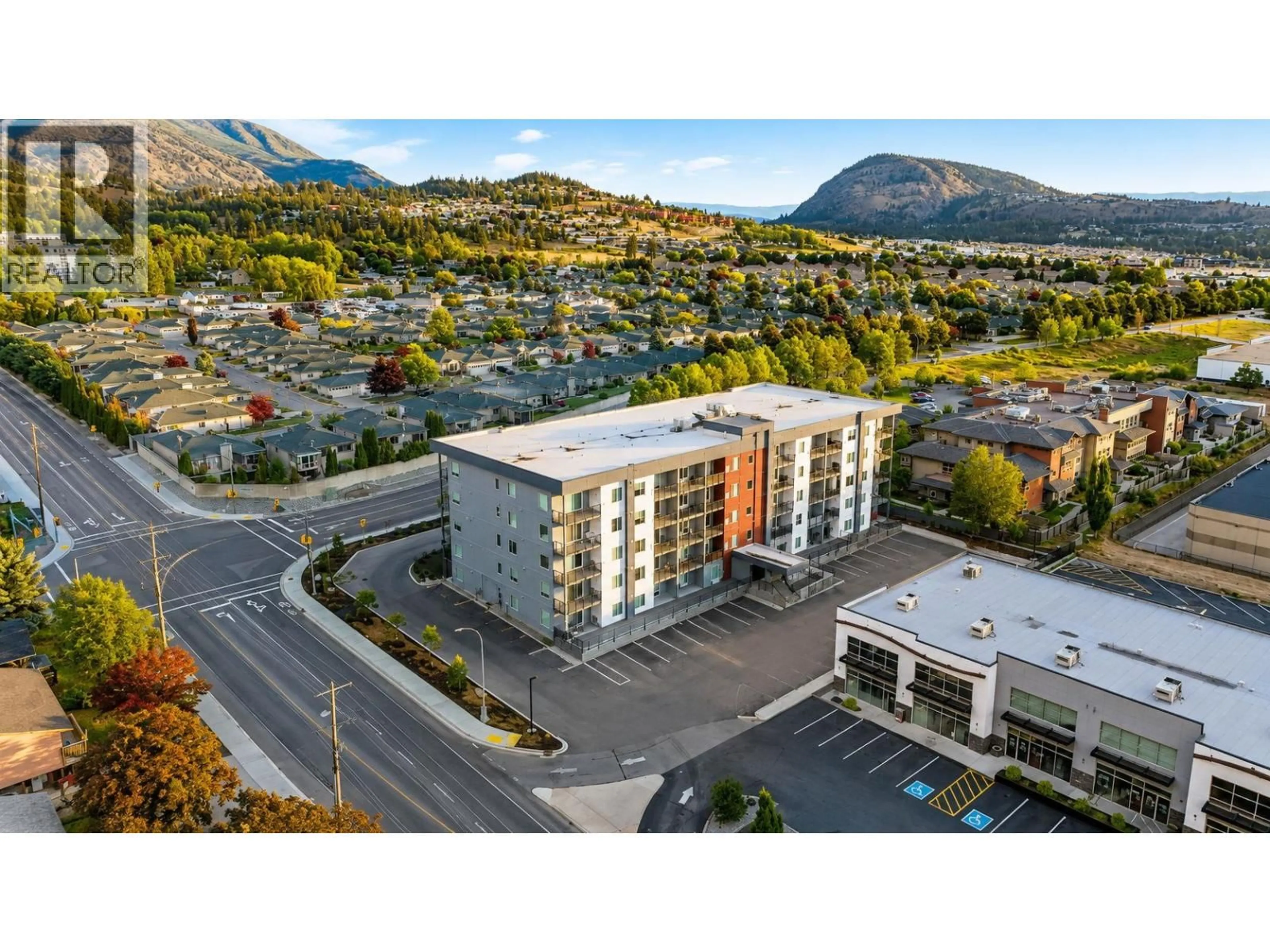A pic from outside/outdoor area/front of a property/back of a property/a pic from drone, mountain view for 112 - 2345 BUTT ROAD, Westbank British Columbia V4T0G2