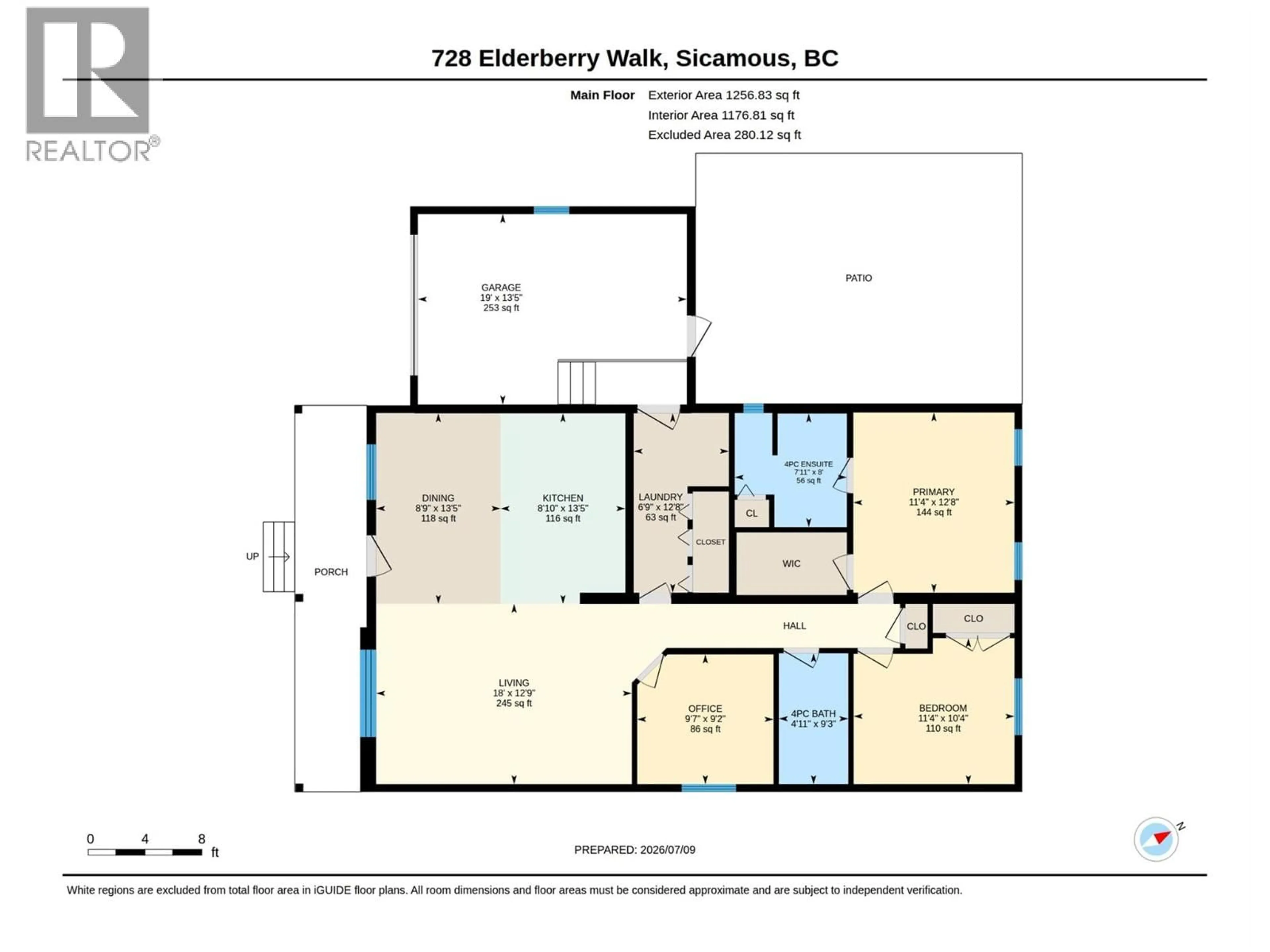 Floor plan for 728 ELDERBERRY WALK, Sicamous British Columbia V0E2V0