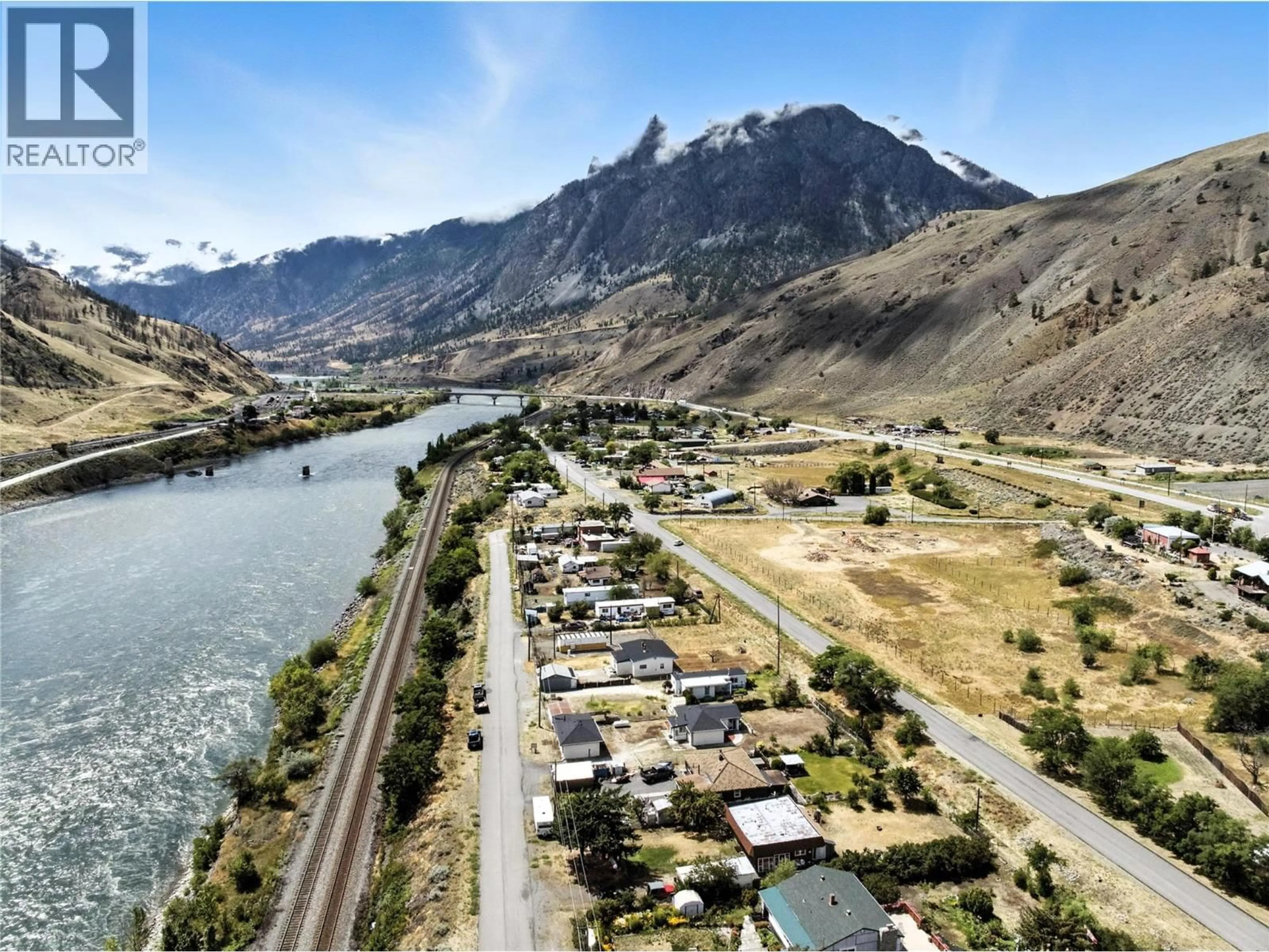 A pic from outside/outdoor area/front of a property/back of a property/a pic from drone, mountain view for 3771 THOMPSON VIEW STREET, Ashcroft British Columbia V0K2L0