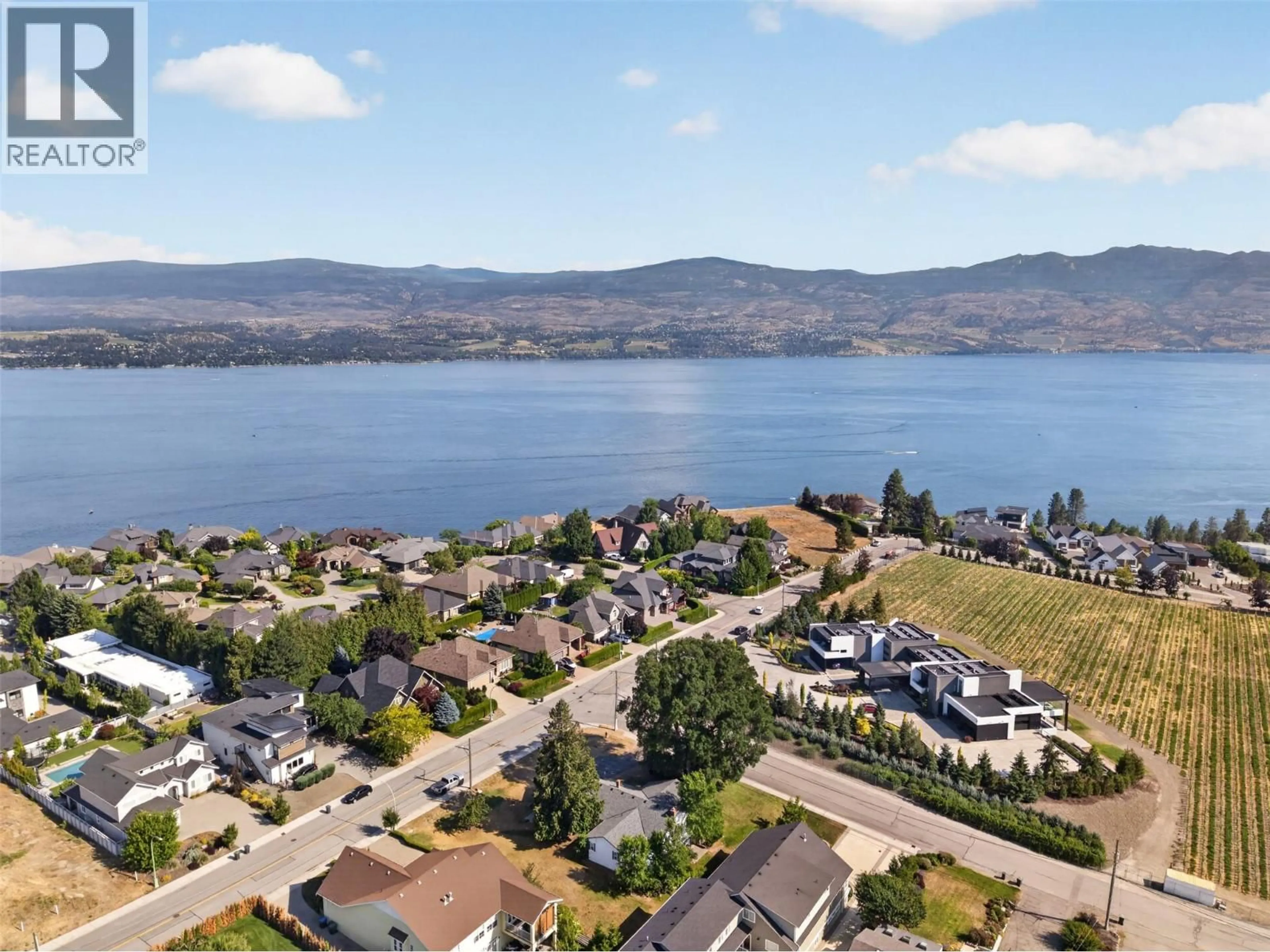 A pic from outside/outdoor area/front of a property/back of a property/a pic from drone, water/lake/river/ocean view for 800 MONTIGNY ROAD, West Kelowna British Columbia V1Z1S2