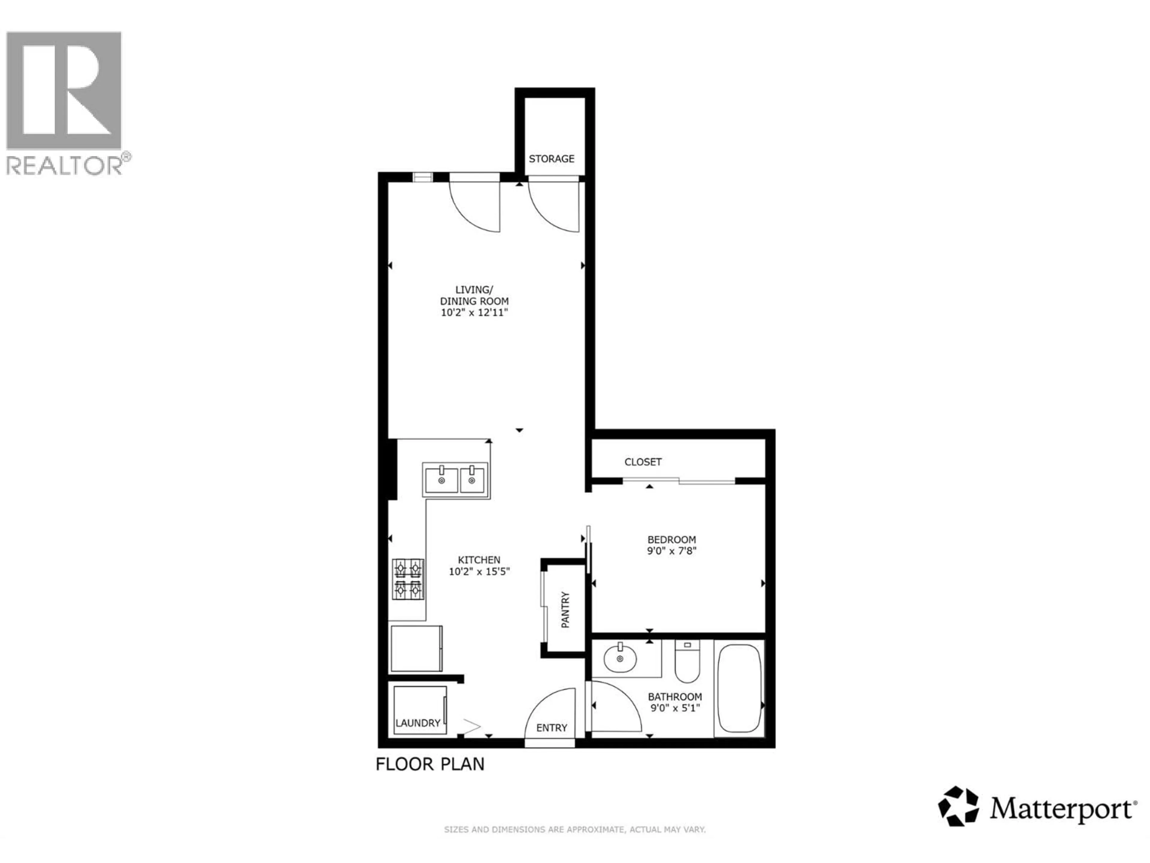Floor plan for 315 - 191 HOLLYWOOD ROAD SOUTH, Kelowna British Columbia V1X0B9